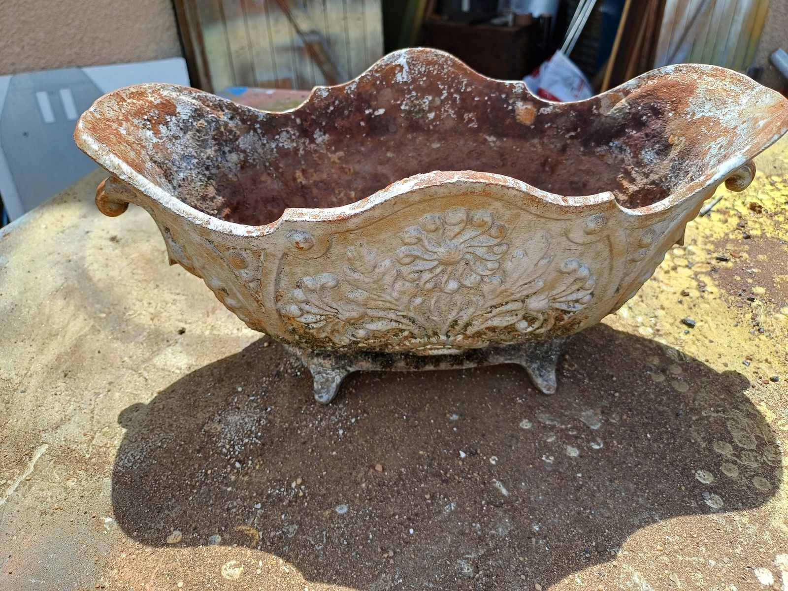3 Cast Iron Planters 1900 From Charleville   Mézières Rocaille Style photo Garden Decor