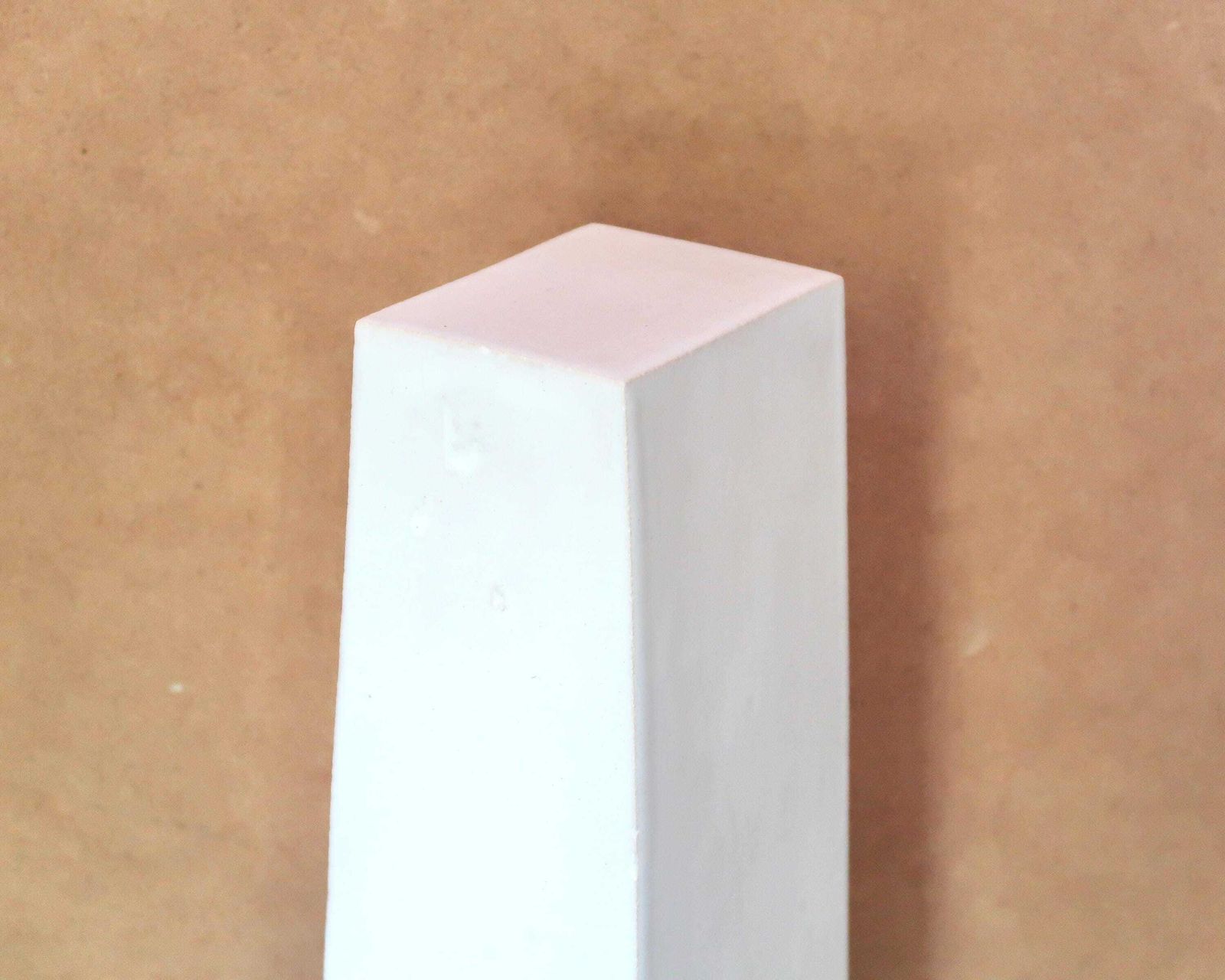 Large French Minimalist White Ceramic Sculpture By Frédéric Bourdiec / White, Minimalist, Geometrical Shapes, Architecture, Architect photo 1958.0