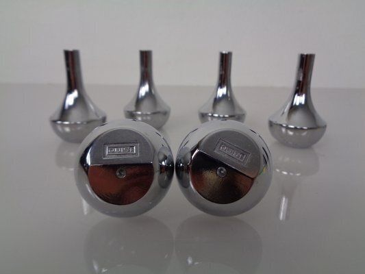Chrome Plated Candleholders By Quist, Germany, 1960s, Set Of 6 photo Home Decor