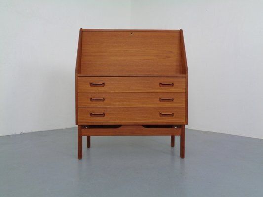 Danish Teak Secretaire From Dyrlund, 1960s photo for sale