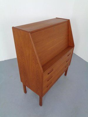 Danish Teak Secretaire From Dyrlund, 1960s photo buy