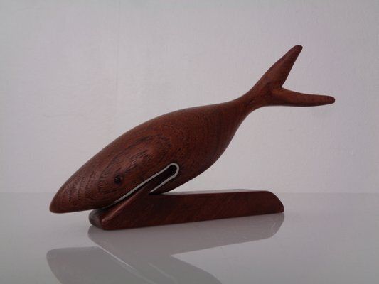 Danish Teak Shark With Stand, 1960s photo furniture