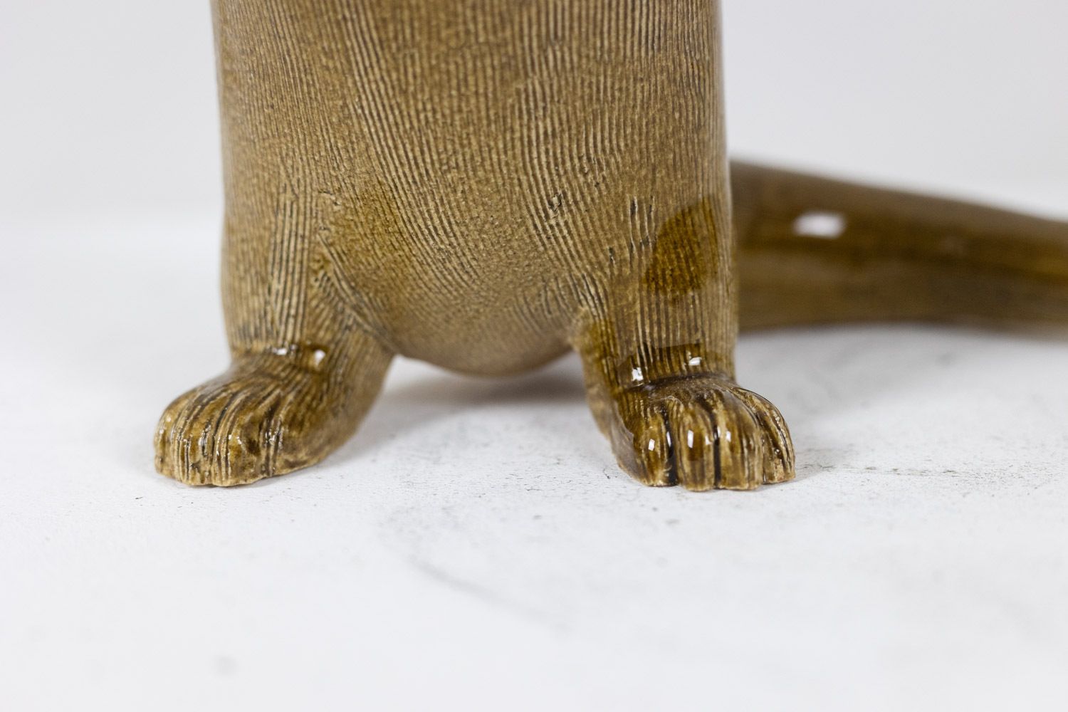 Valérie Courtet, Otter In Chamotte And Glazed Stoneware. Contemporary Work photo vintage