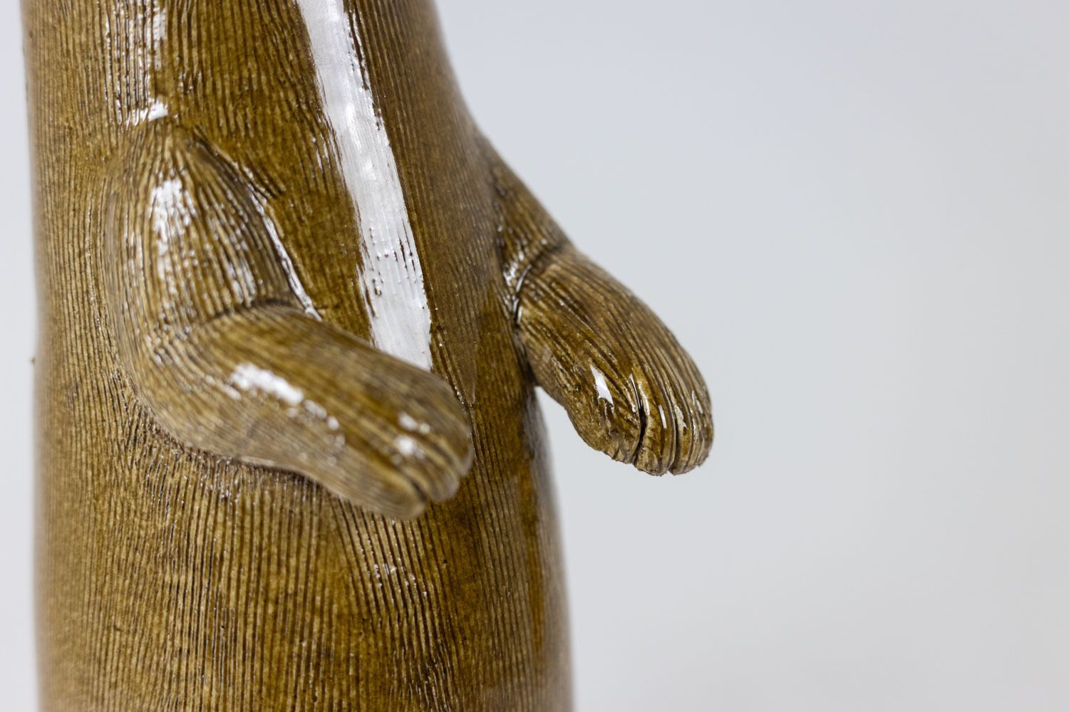 Valérie Courtet, Otter In Chamotte And Glazed Stoneware. Contemporary Work photo vinterior