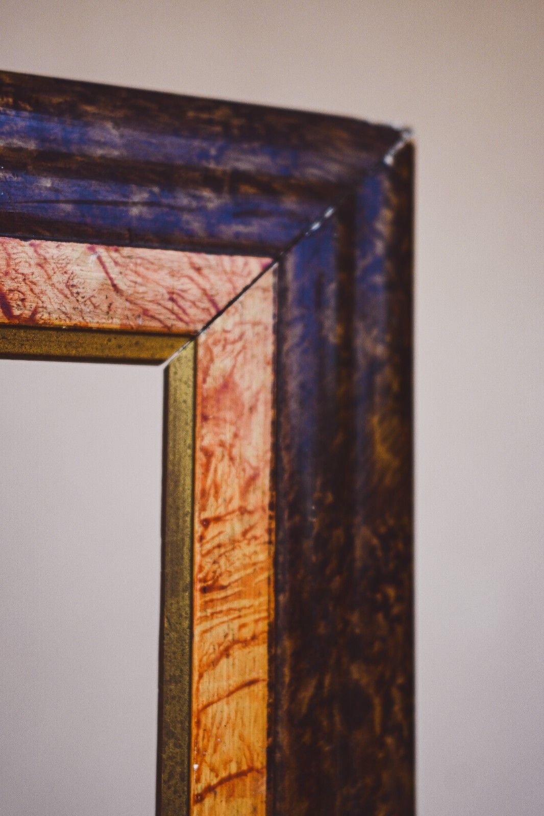 Pair Of Fake Painted Wood Pastry Frames 42*58cm photo Home Decor