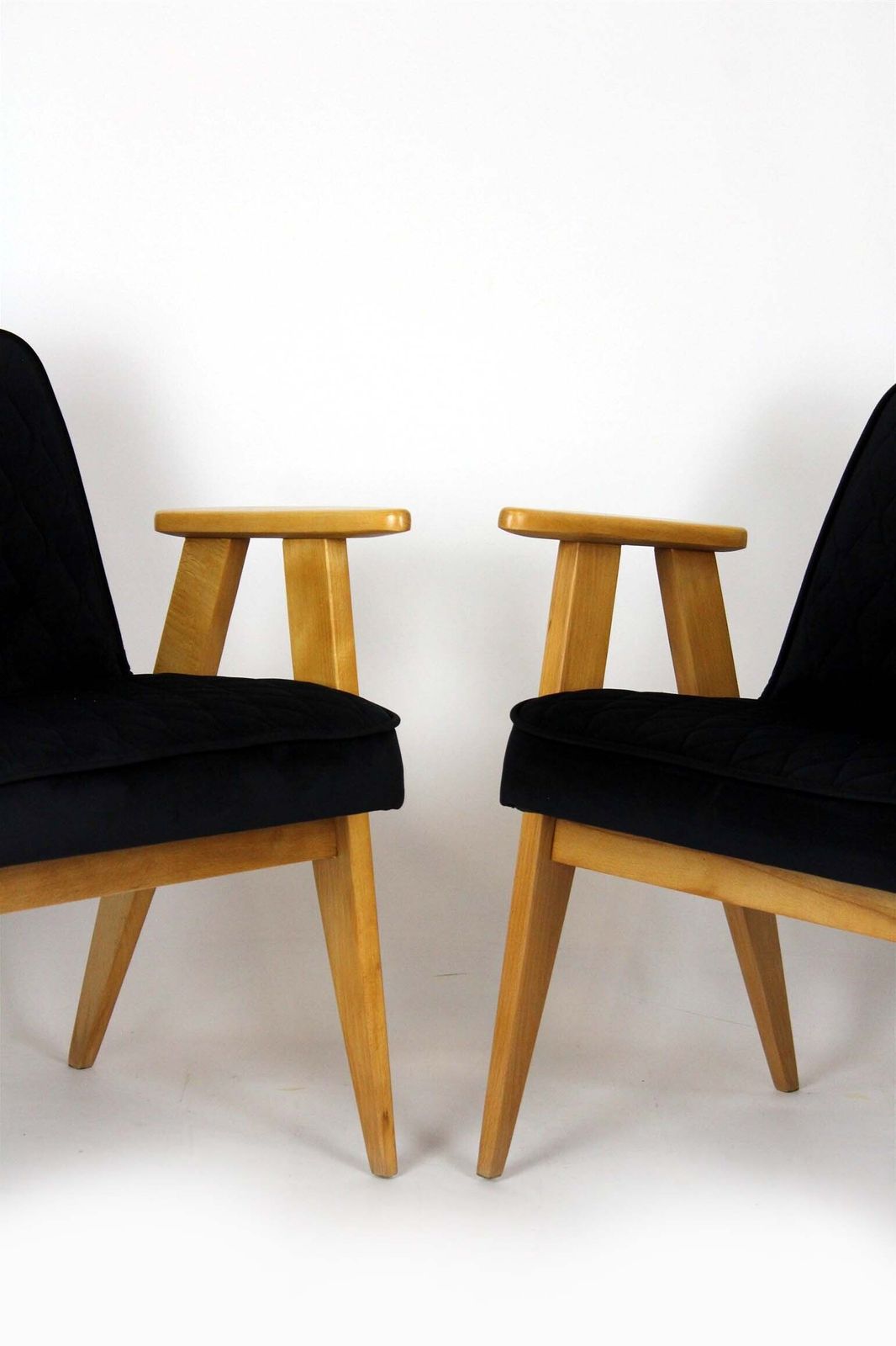 photo furniture Pair Of Model 366 Armchairs By Józef Chierowski, Restored, Poland, 1960s