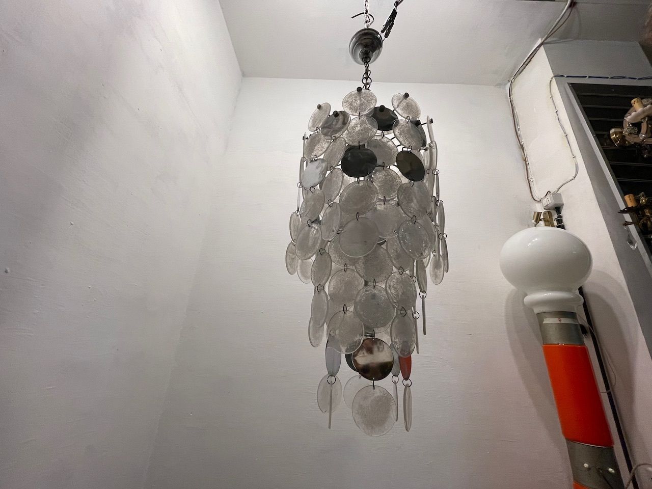 photo furniture Iconic Nason “Mille Luna” Murano Glass Chandelier, Italy, 1960s