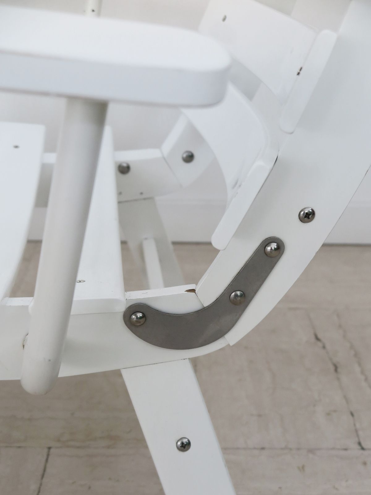 photo vinterior Carlo Hauner For Bfc Midcentury Garden White Laquared Wood Armchairs 1960s