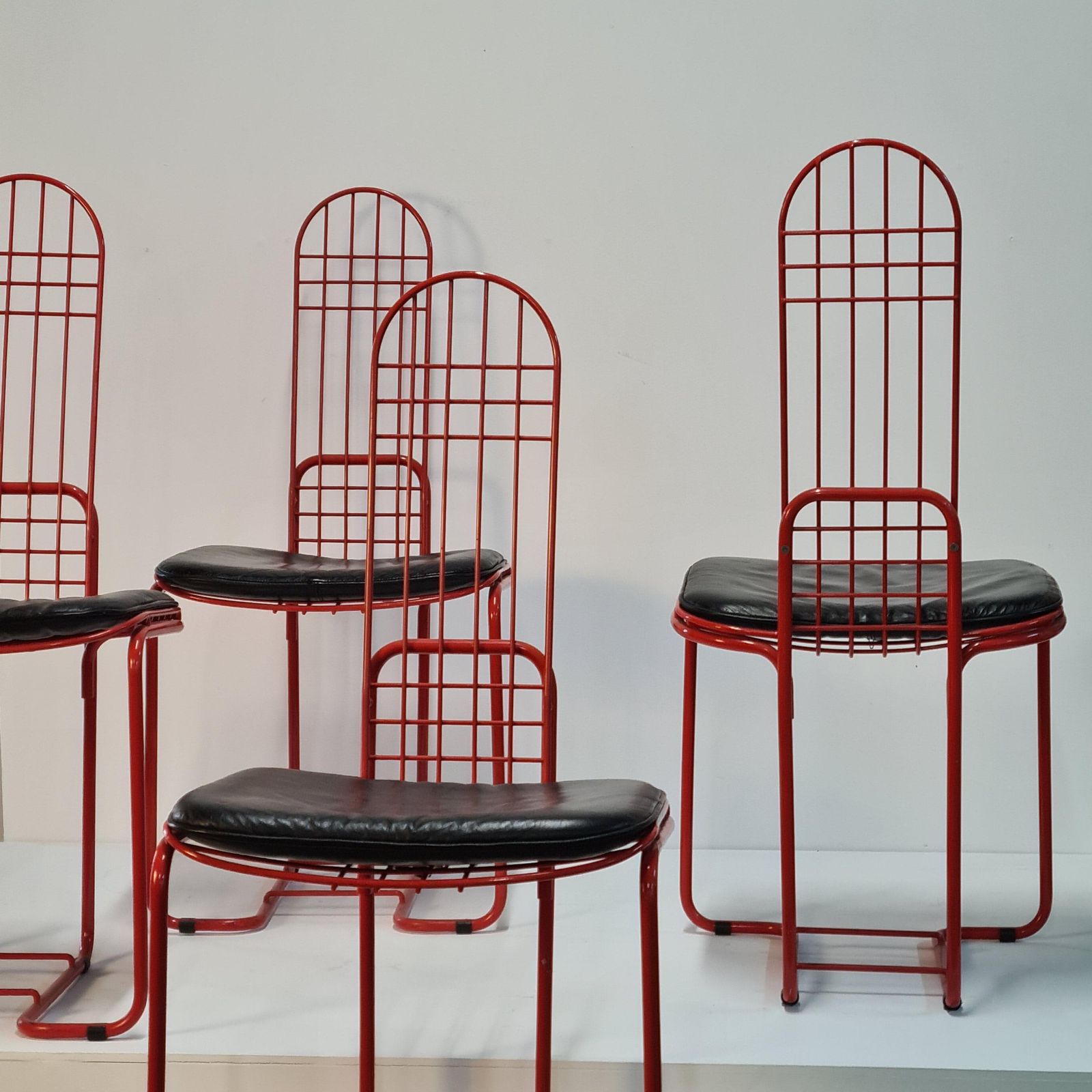 Gastone Rinaldi Set 4 Of Chairs Produced By Thema Egle 1983 photo 5098.0