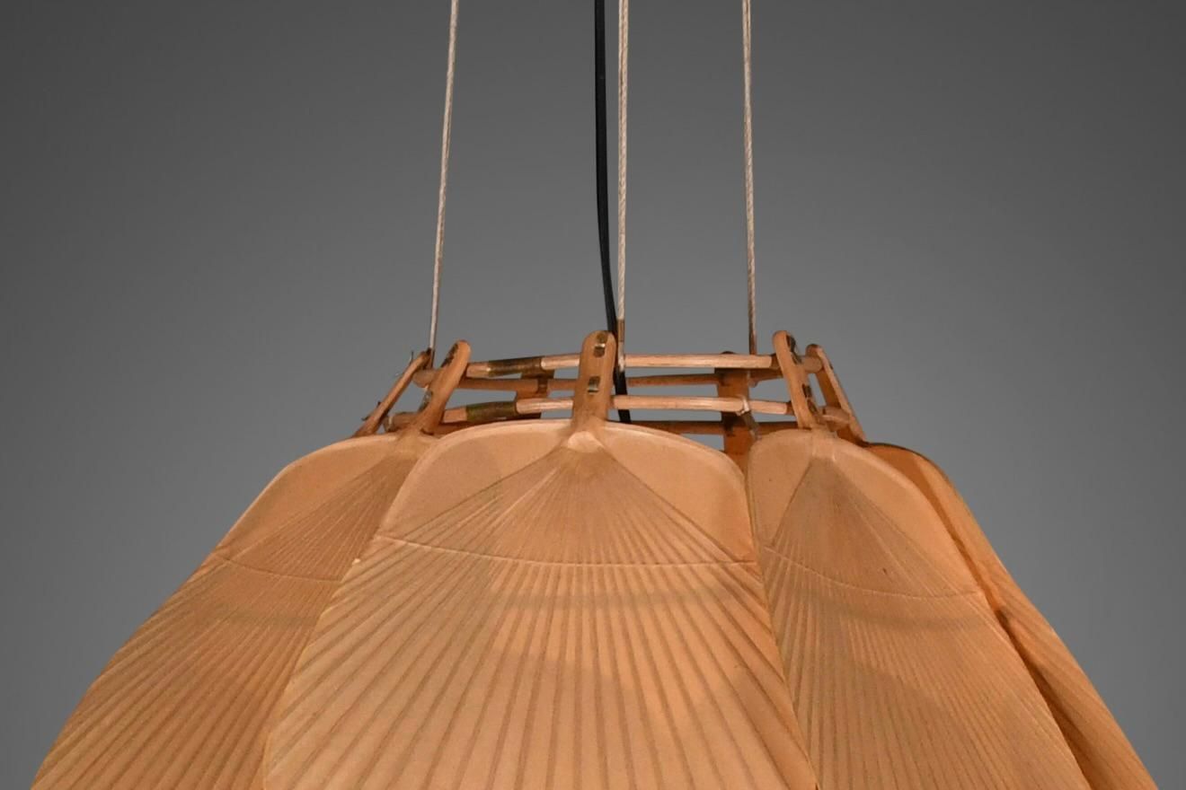 photo furniture Beautiful Uchiwa ‘Ju Yon’ Chandelier By Ingo Maurer, Germany, 1970s