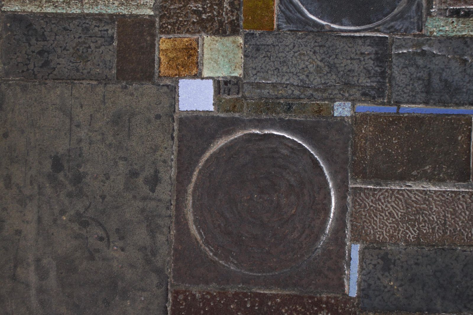 Furniture Impressive Brutalist Mosaic Coffee Table By Pia Manu For Amphora, 1960s photo