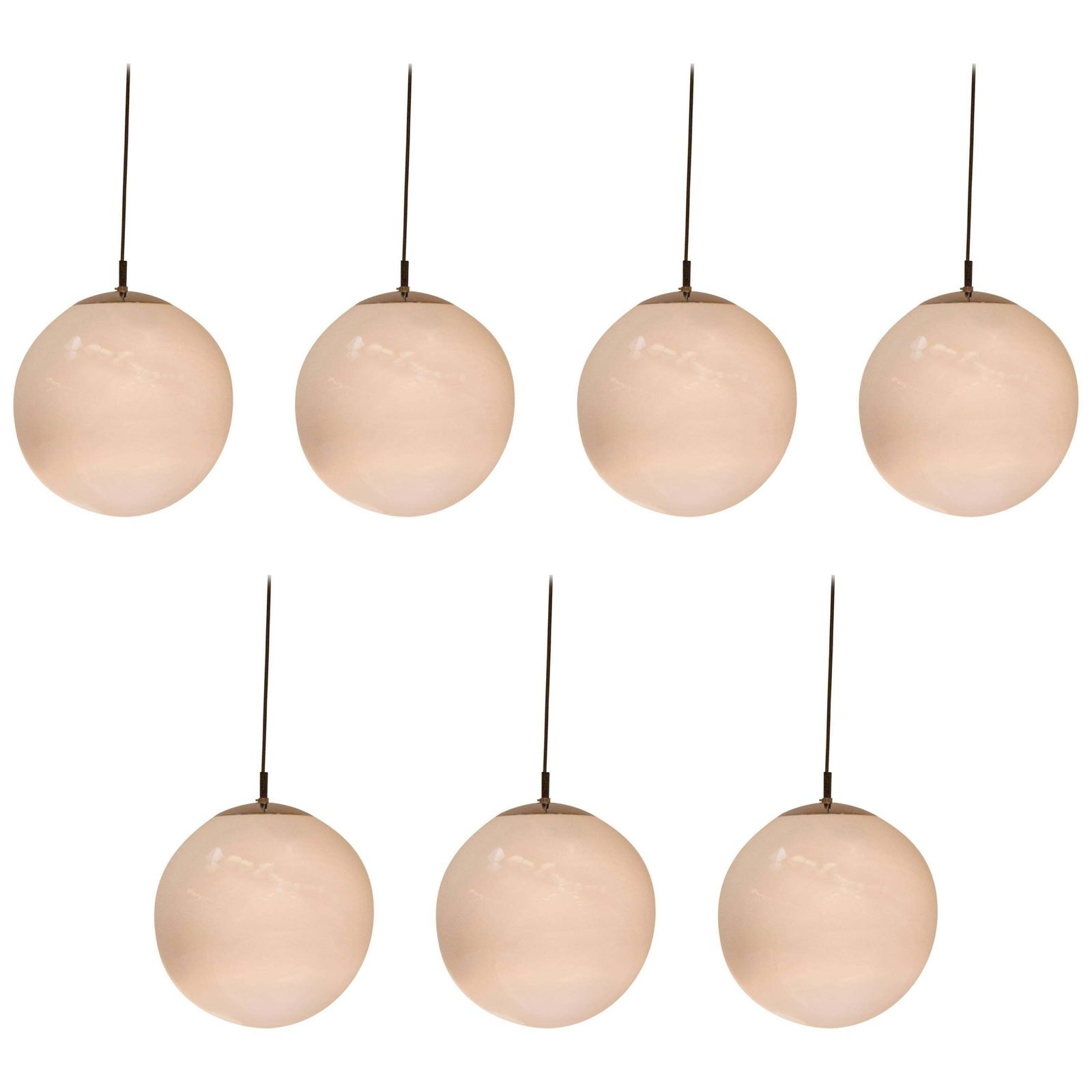 1 Of 10 Large "Morning Dew" Globe Pendants By Raak Amsterdam