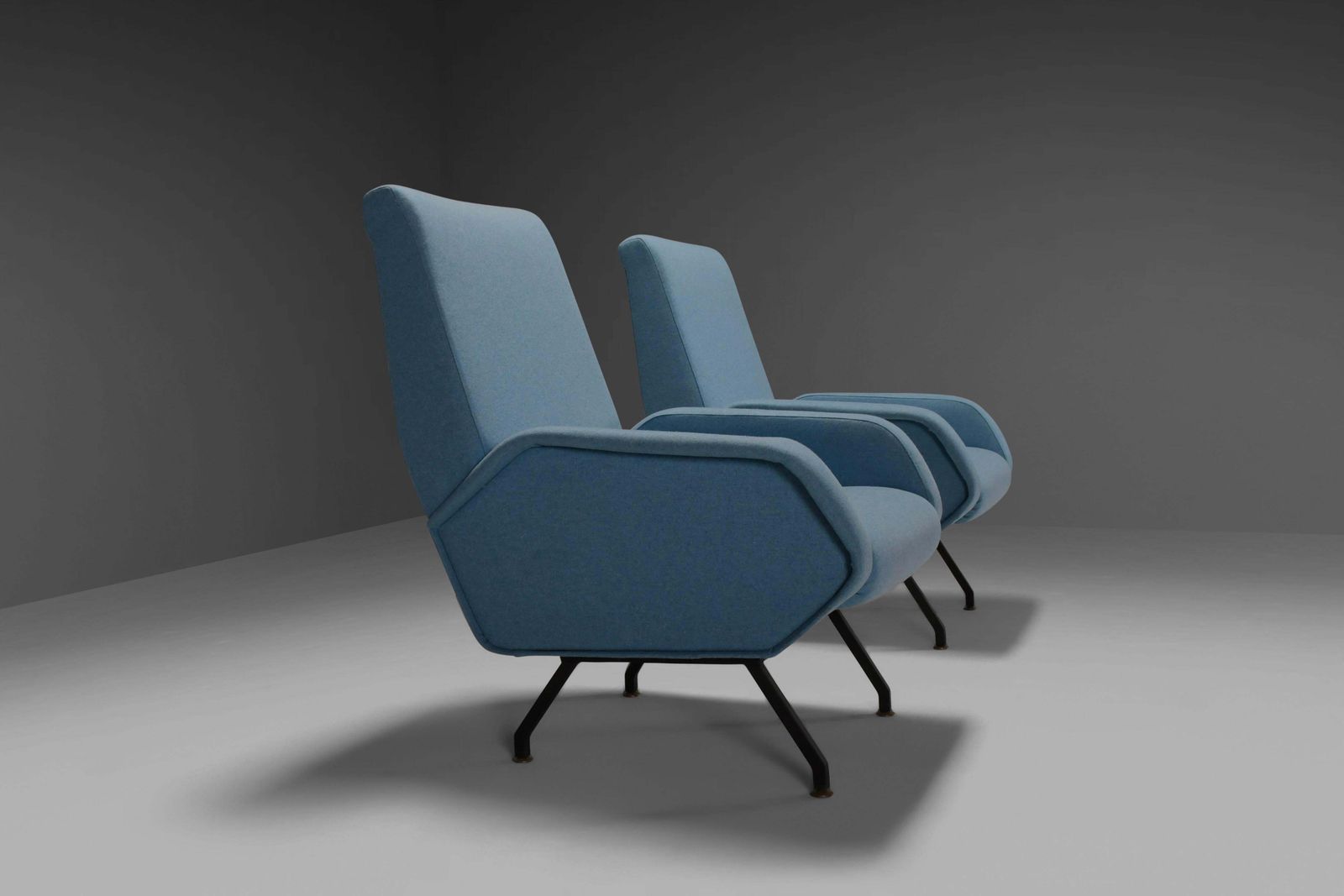 Pair Of Italian Midcentury Lounge Chairs Marco Zanuso Style photo 4295.0