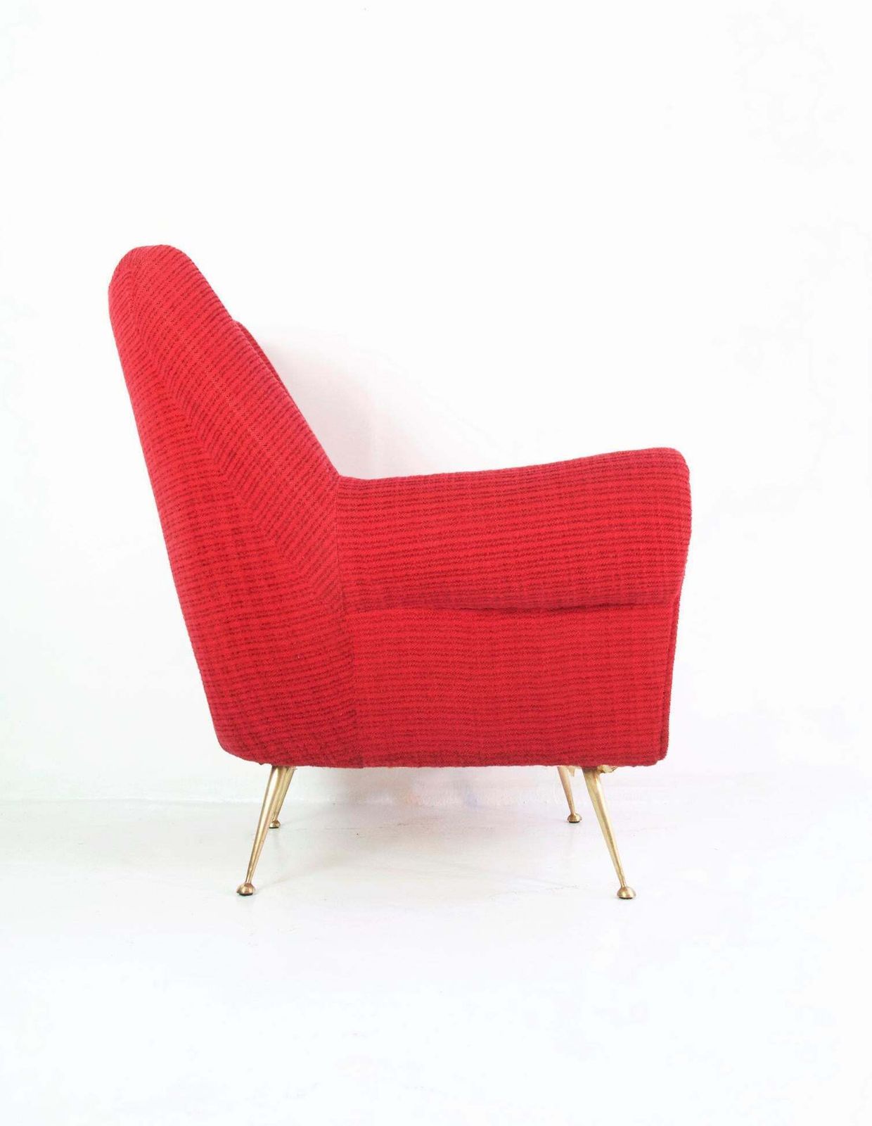 Furniture Pair Of Midcentury Armchairs By Gigi Radice For Minotti, Italy photo