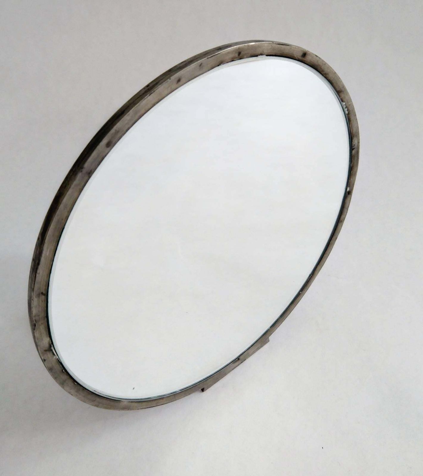 Swedish Art Deco Hand Mirror In Pewter, 1930s photo furniture