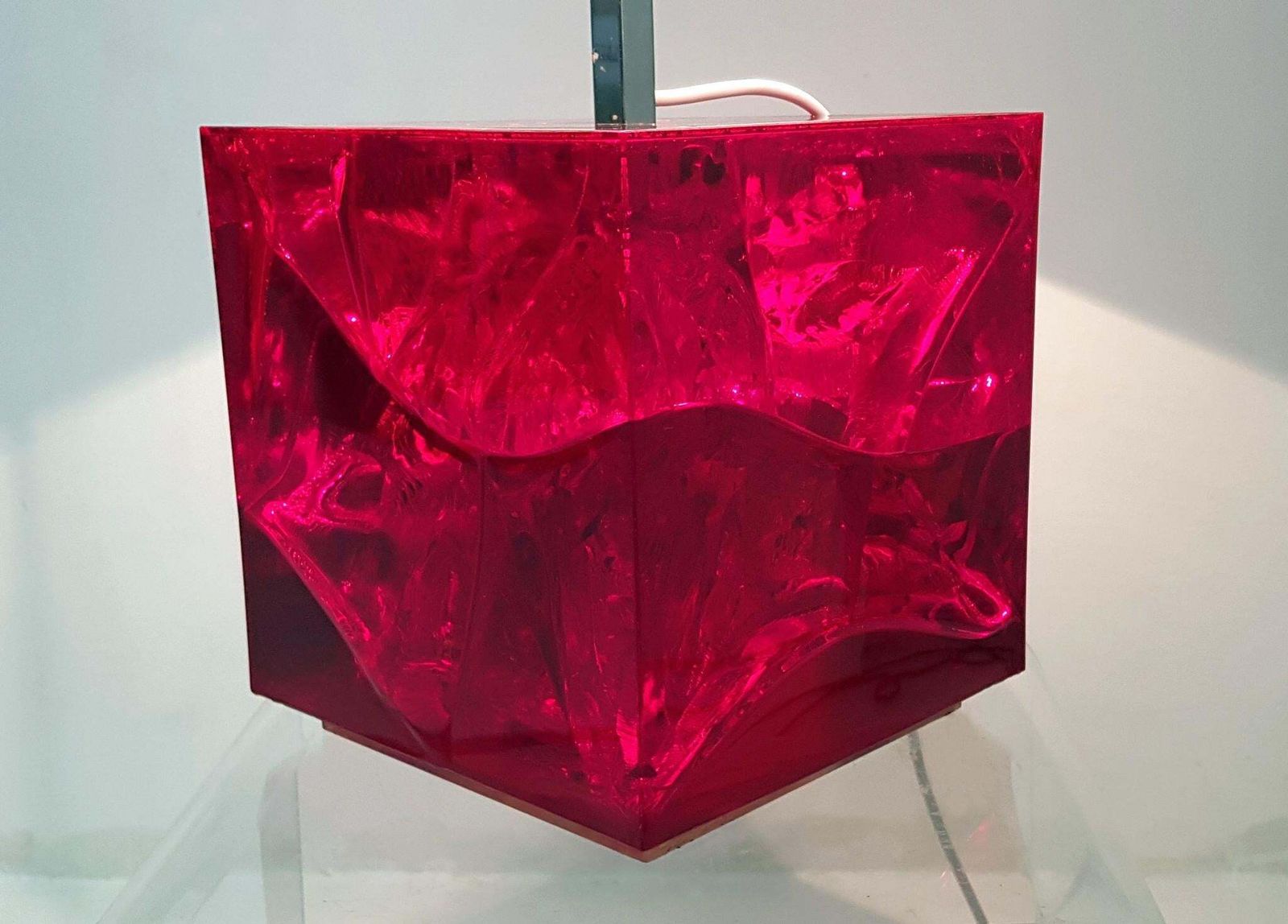 Table Lamp In Fractal Resin By Pierre Giraudon Made In France photo 1532.0