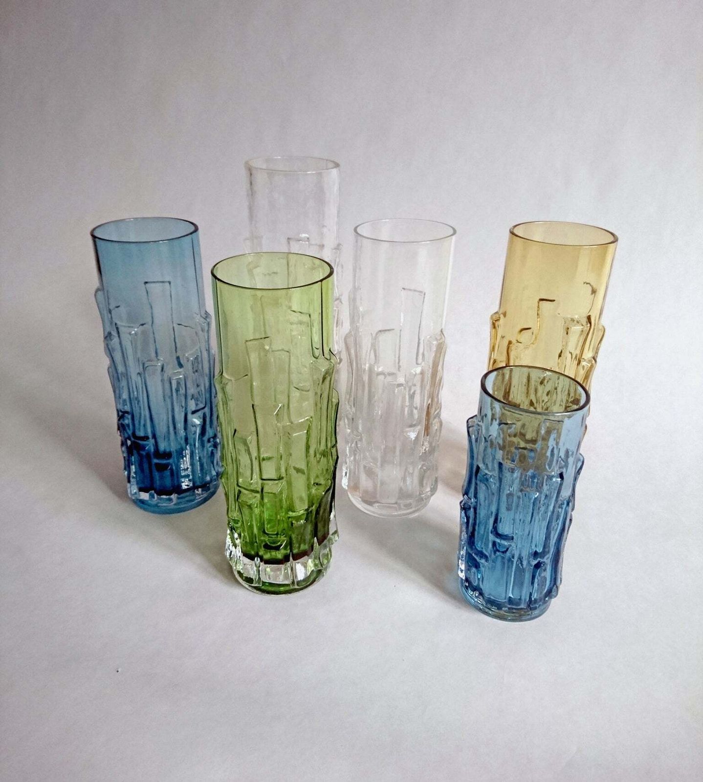 Midcentury Glass Vases By Bo Borgström For åseda, Sweden