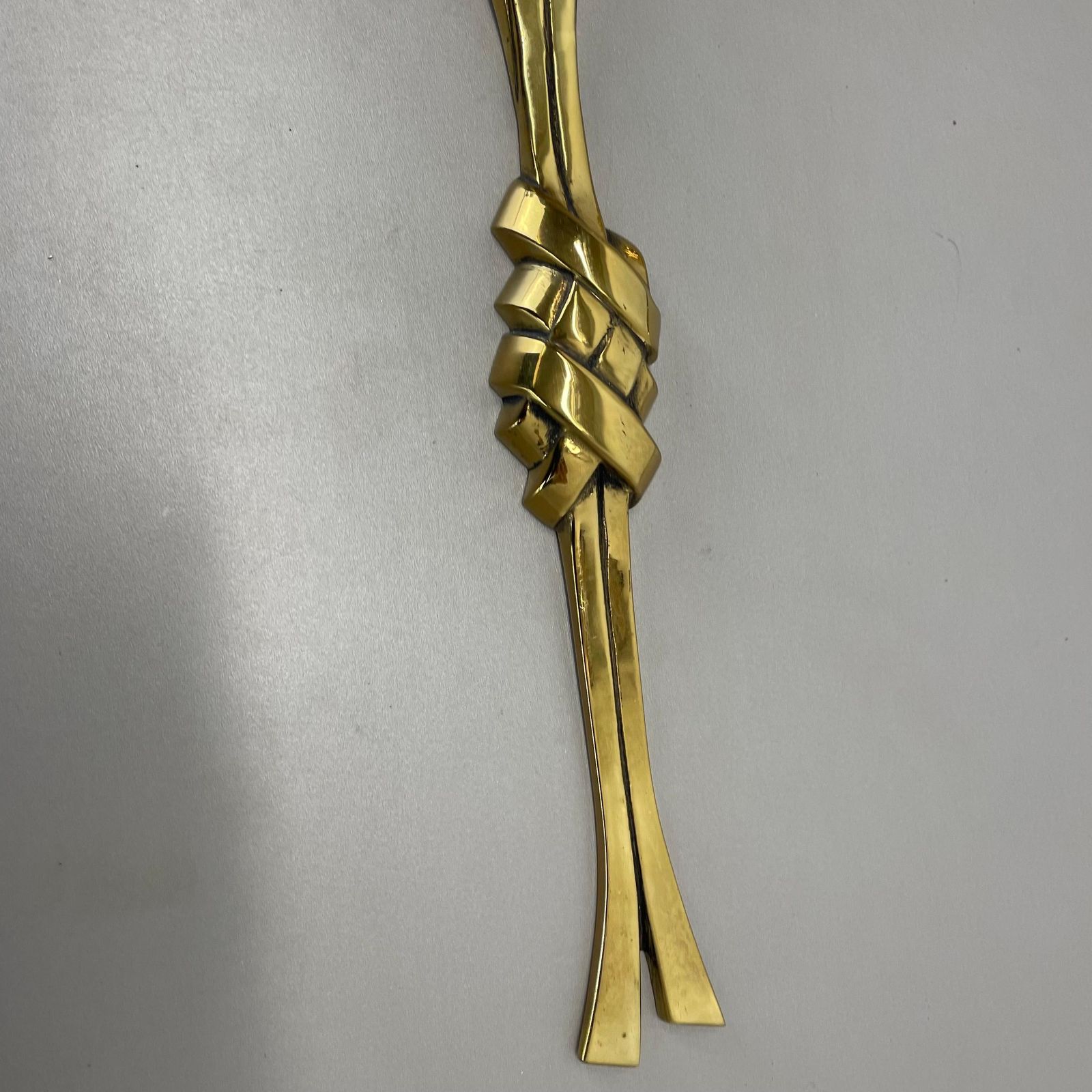 photo furniture Set Of 2 Xxl 48cm Floral Brass Wall Light Sconces By C.S. Arte, Italy 1980s