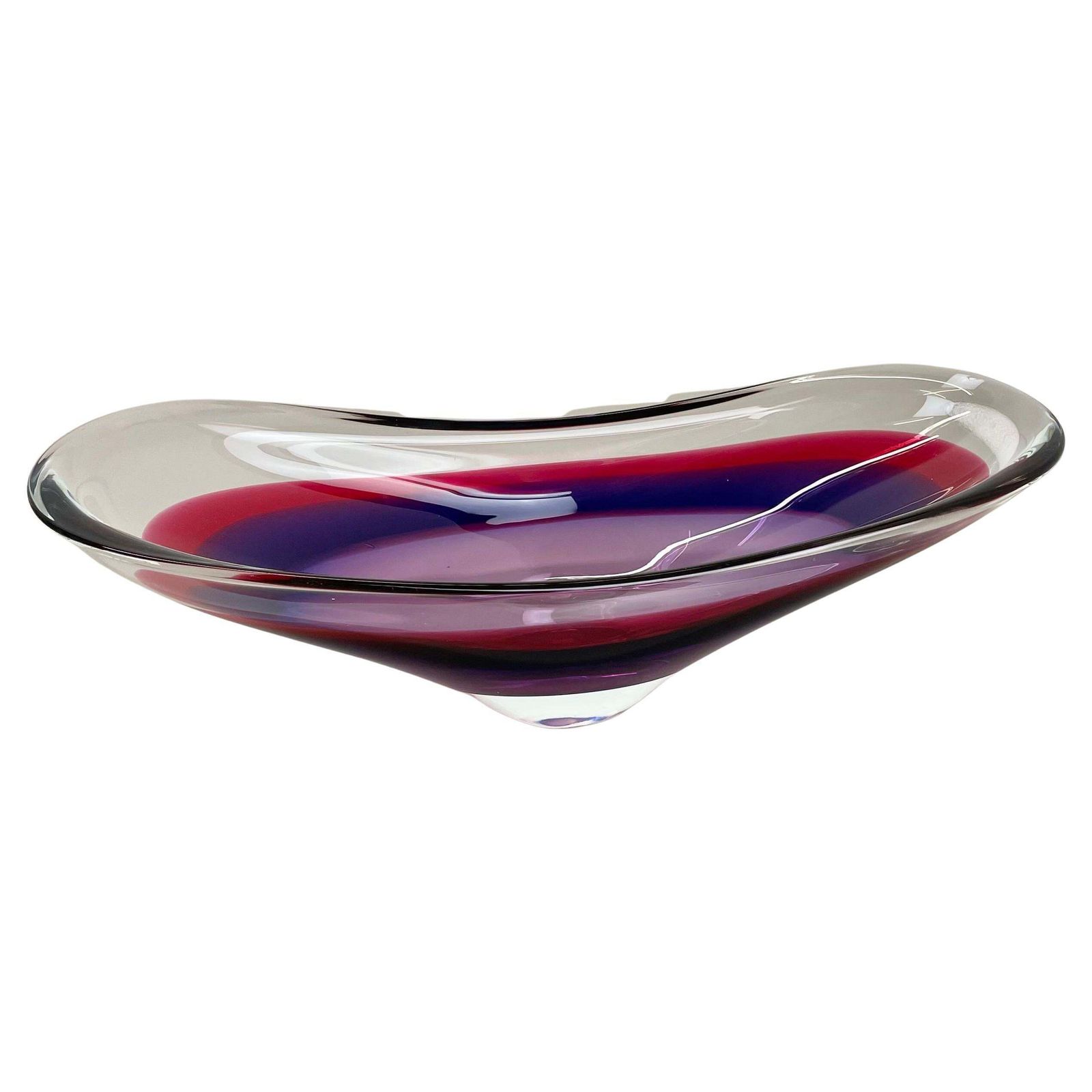 Xl 43cm Murano Glass Centerpiece By Flavio Poli Attrib., Murano, Italy, 1970s