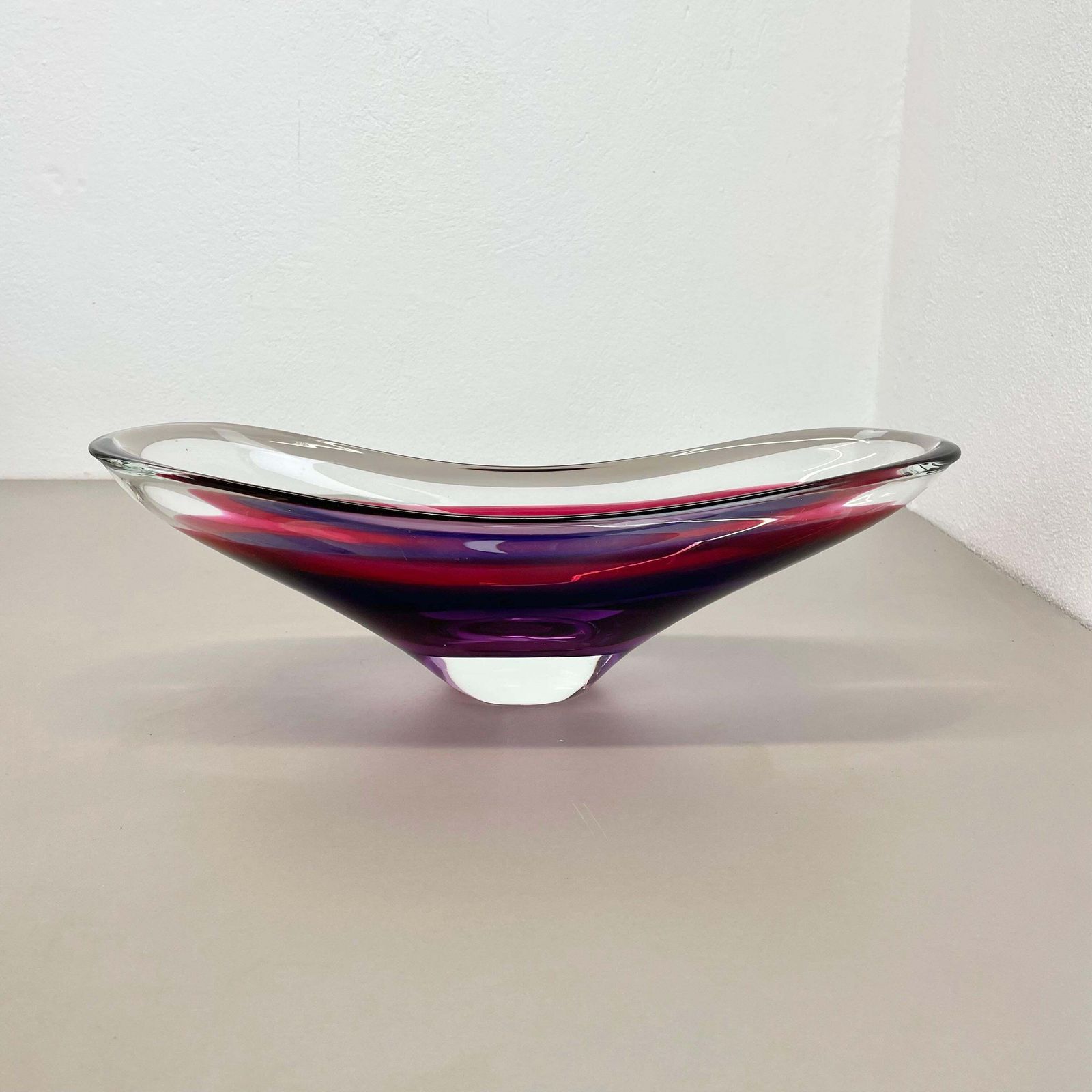 Xl 43cm Murano Glass Centerpiece By Flavio Poli Attrib., Murano, Italy, 1970s photo for sale