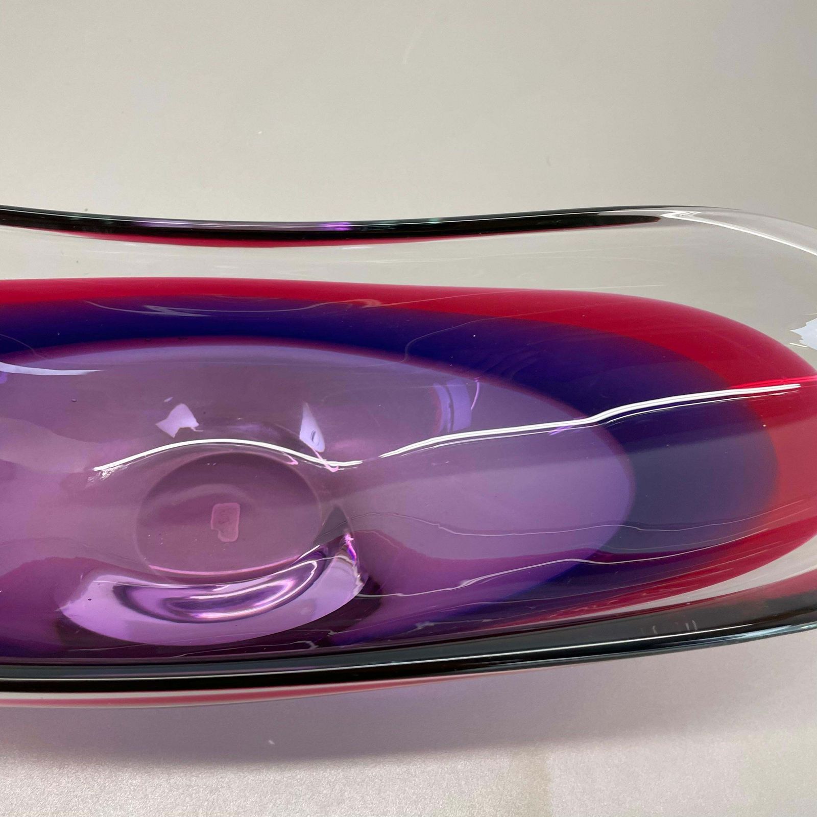 1733.0 Xl 43cm Murano Glass Centerpiece By Flavio Poli Attrib., Murano, Italy, 1970s photo