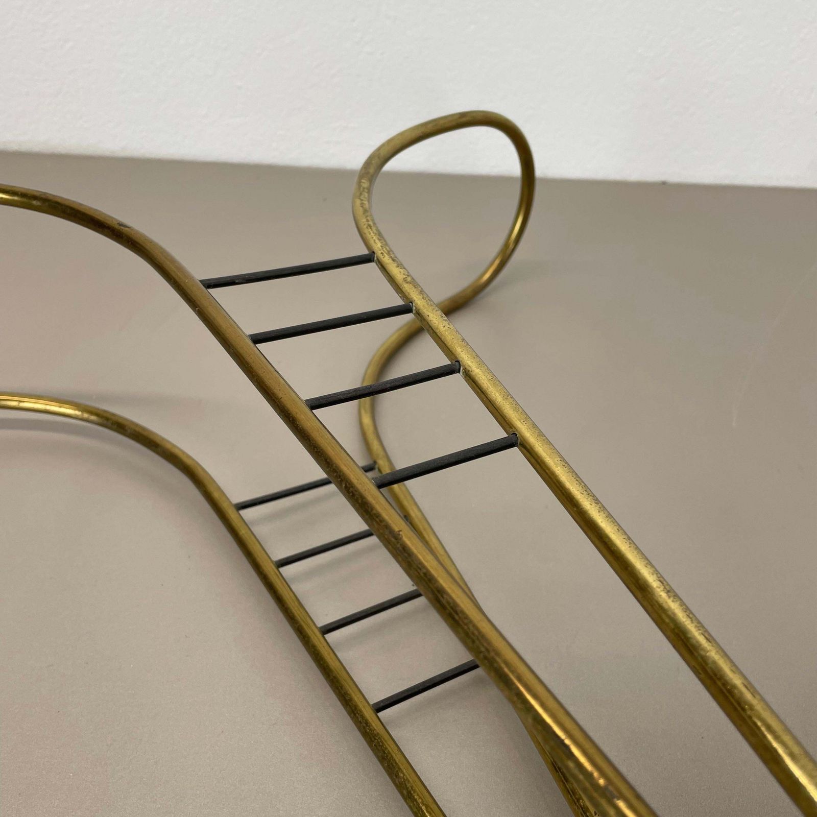 photo buy Original Mid Century Metal Brass Modernist Bauhaus Umbrella Stand Germany, 1950s