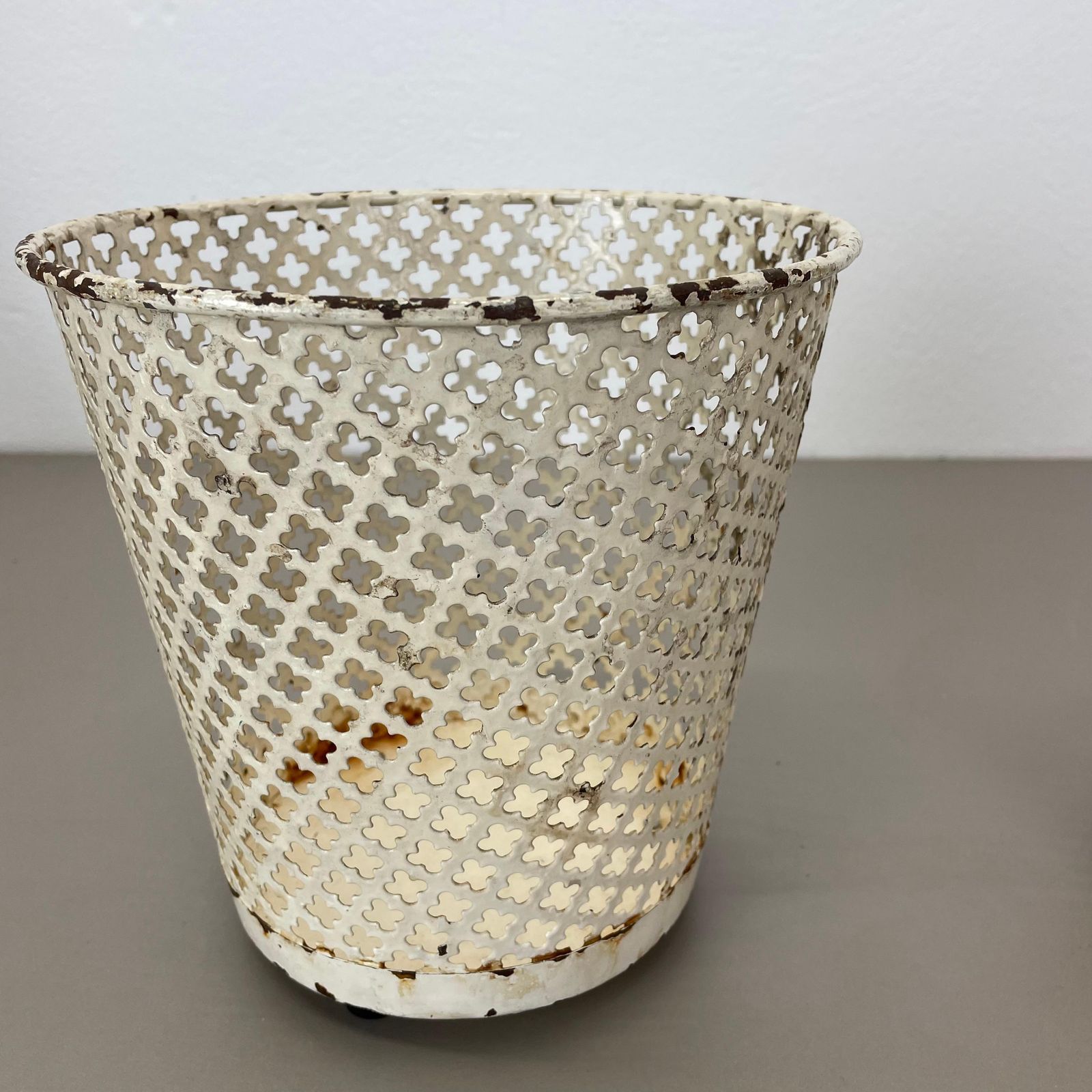photo for sale Set Of Two Flower Pot Plant Stands Vases By Mathieu Mategot Attr., France 1950