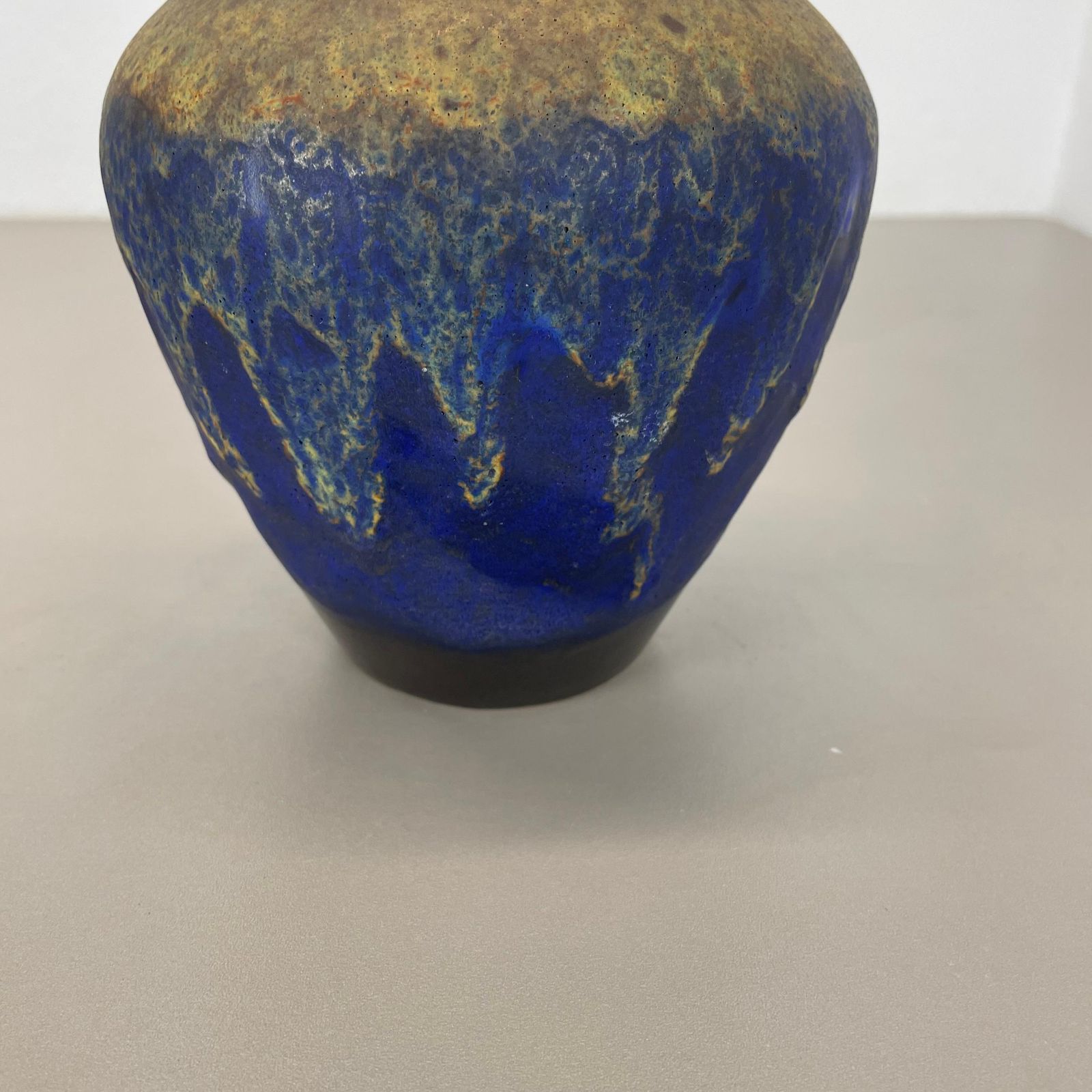 Home Decor Extraordinary Superglaze Pottery Fat Lava Vase By Es Keramik, Germany, Wgp 1970s photo