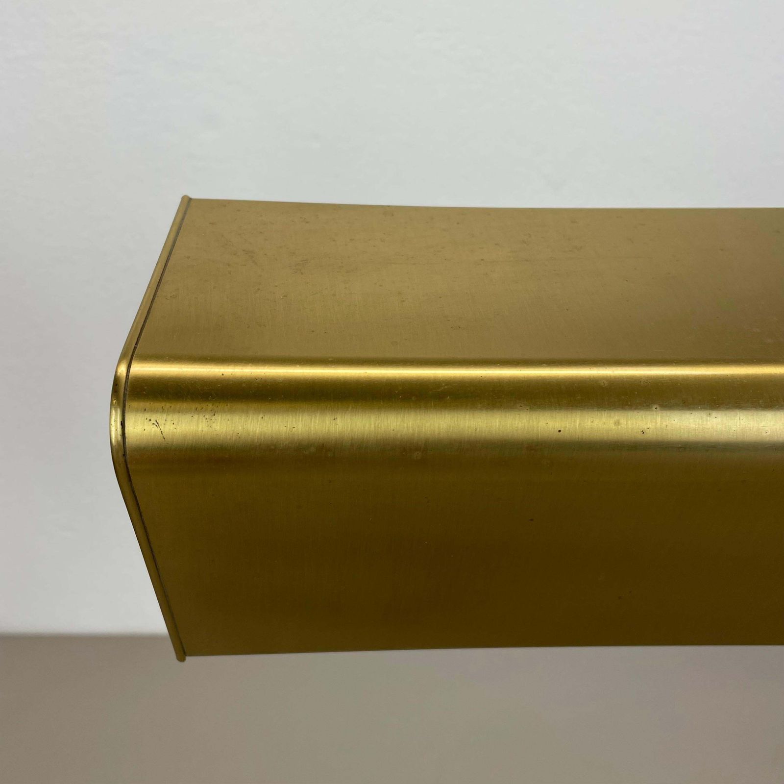 823.0 Rare Xxl Space Age Brass Metal Koch And Lowy Style Table Light, Germany 1970s photo