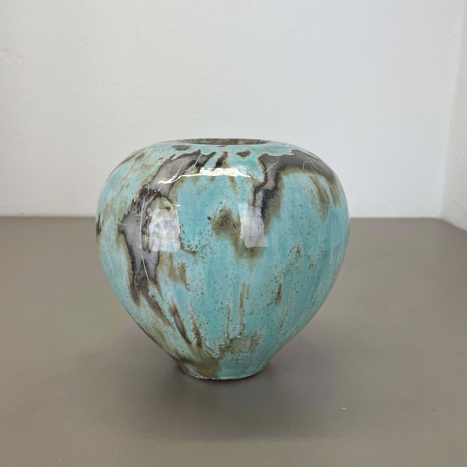 Sculptural Studio Pottery Vase Object By Otto Meier, Bremen, Germany, 1960s photo Art