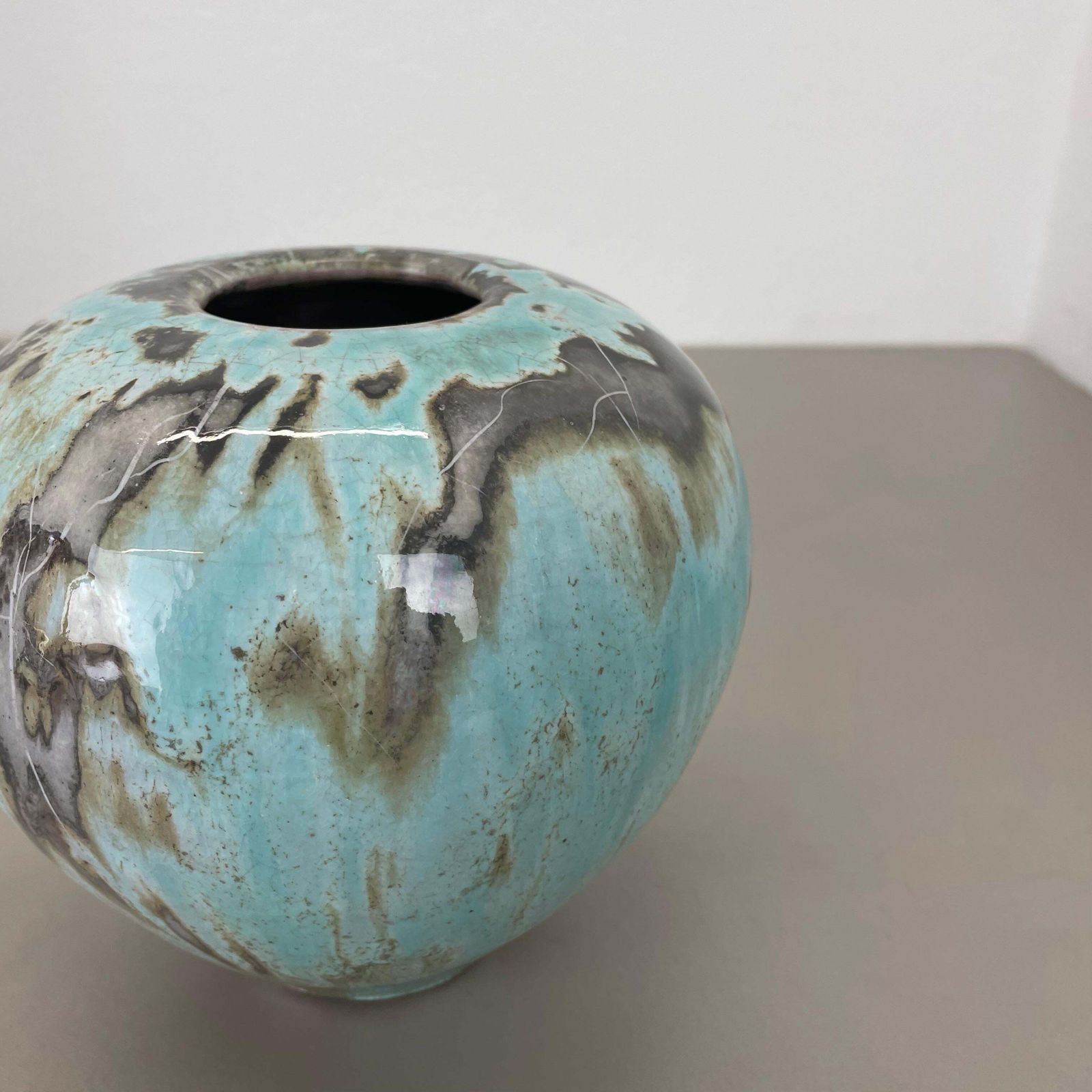 2166.0 Sculptural Studio Pottery Vase Object By Otto Meier, Bremen, Germany, 1960s photo