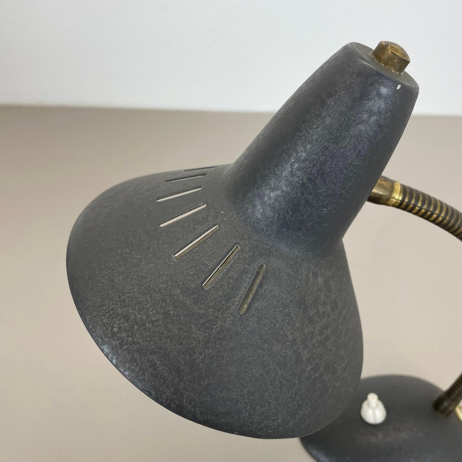 Original Hollywood Regency Stilnovo Style Brass Sputnik Table Light, Italy 1950s photo Lighting