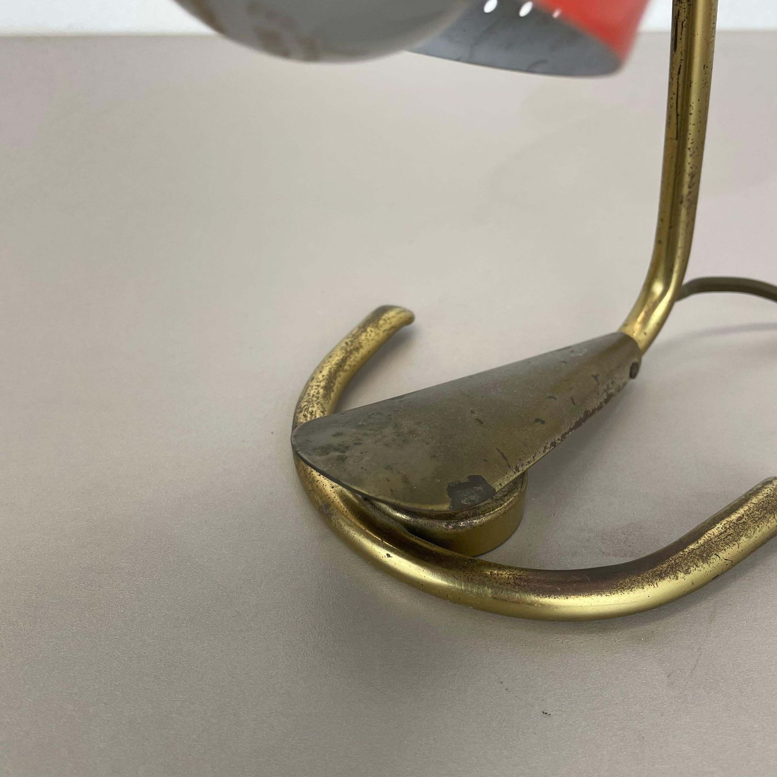 Original Hollywood Regency Stilnovo Style Brass Sputnik Table Light, Italy 1950s photo 693.0