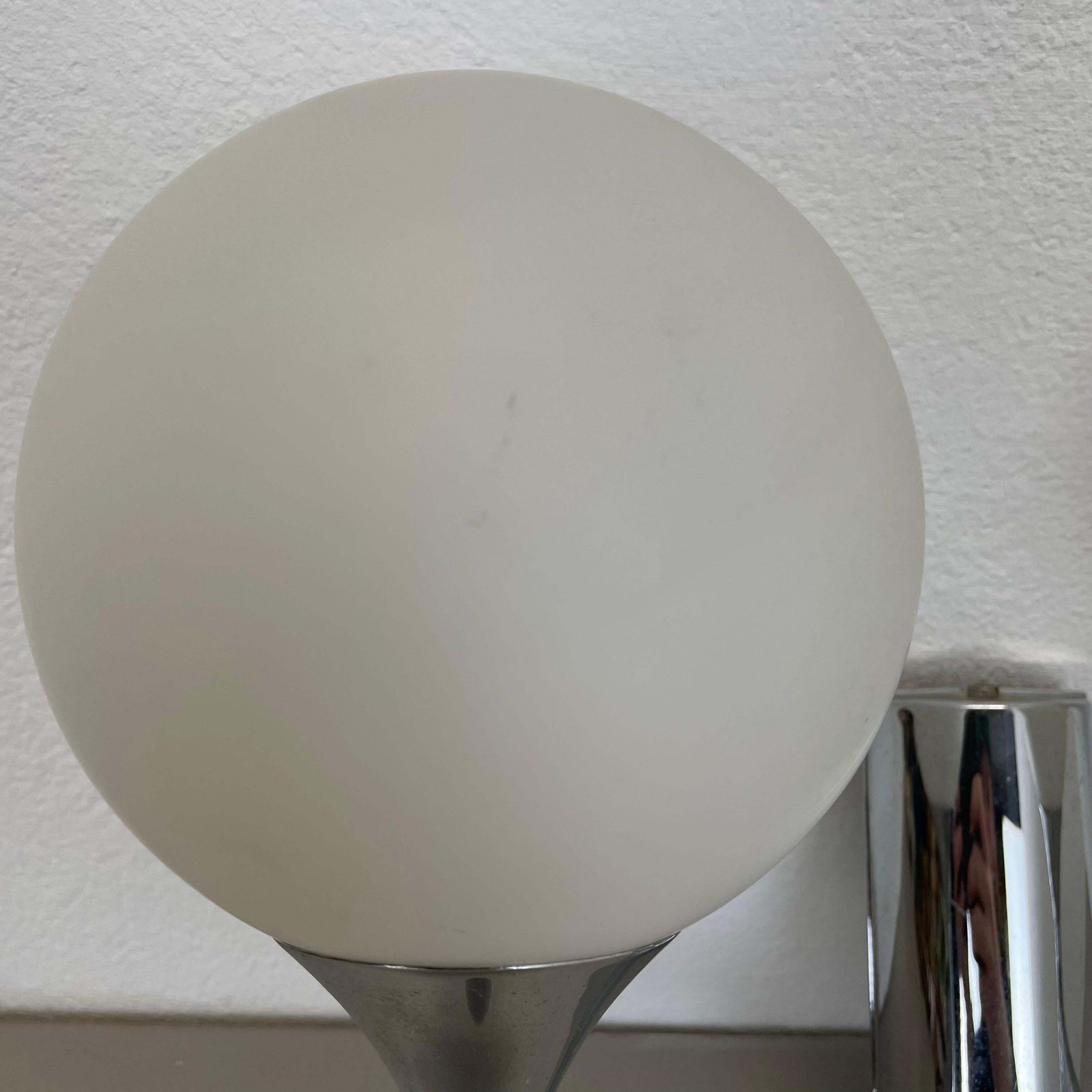 Rare Chrome Tube "Torch" Wall Light By Gaetano Sciolari Attrib., Italy 1970s photo Lighting