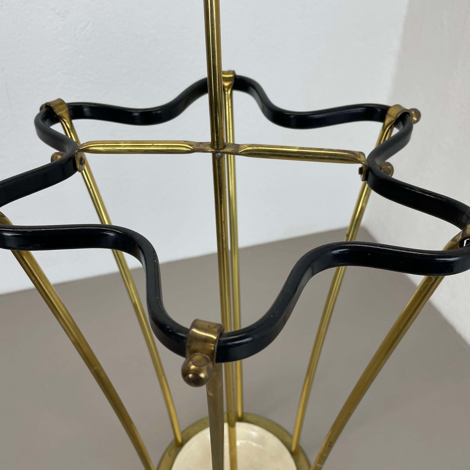 Large 62cm Midcentury Mategot Style Hollywood Regency Umbrella Stand France 1950 photo vintage