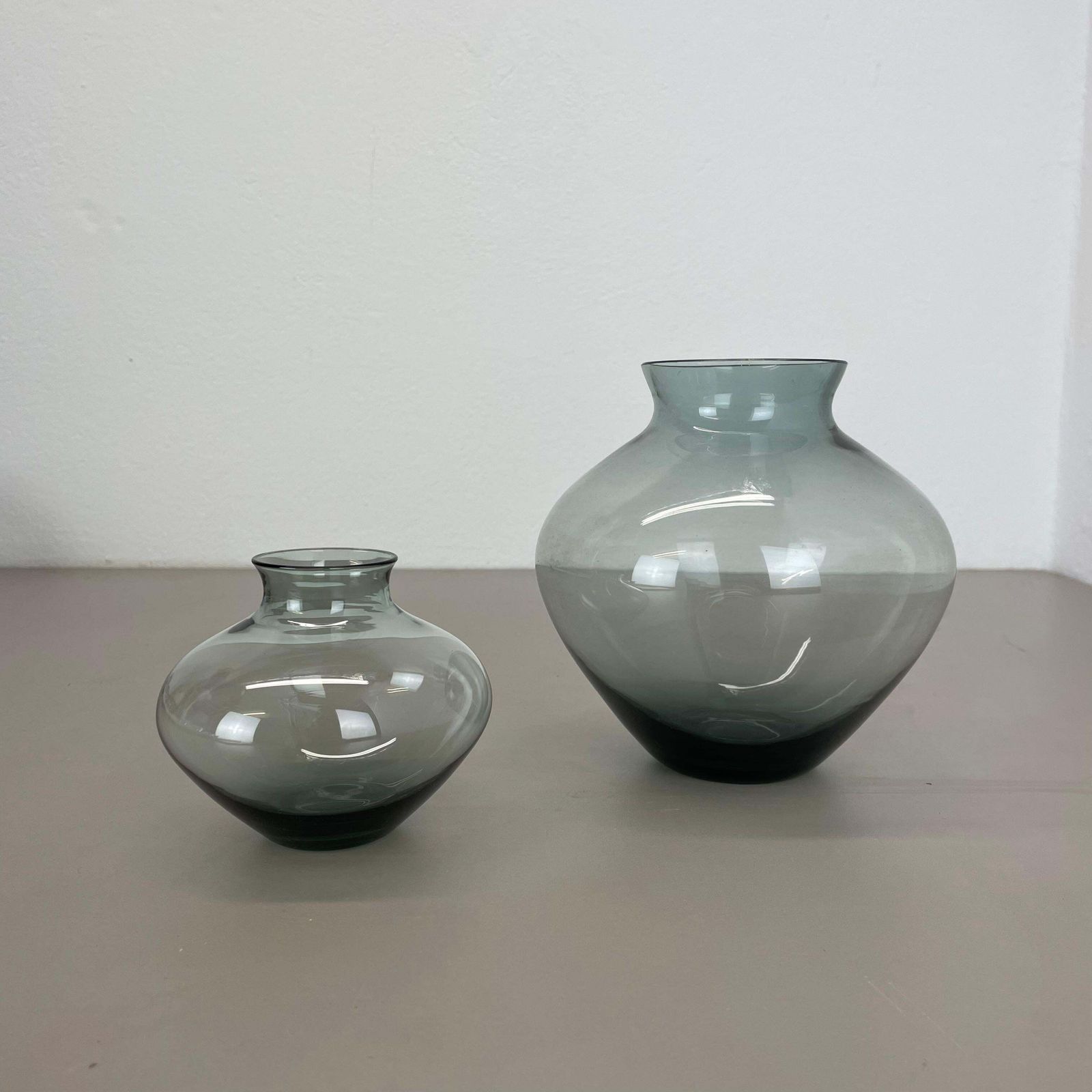 Set Of Two Heart Vases Turmaline By Wilhelm Wagenfeld For Wmf Germany, 1960s photo furniture