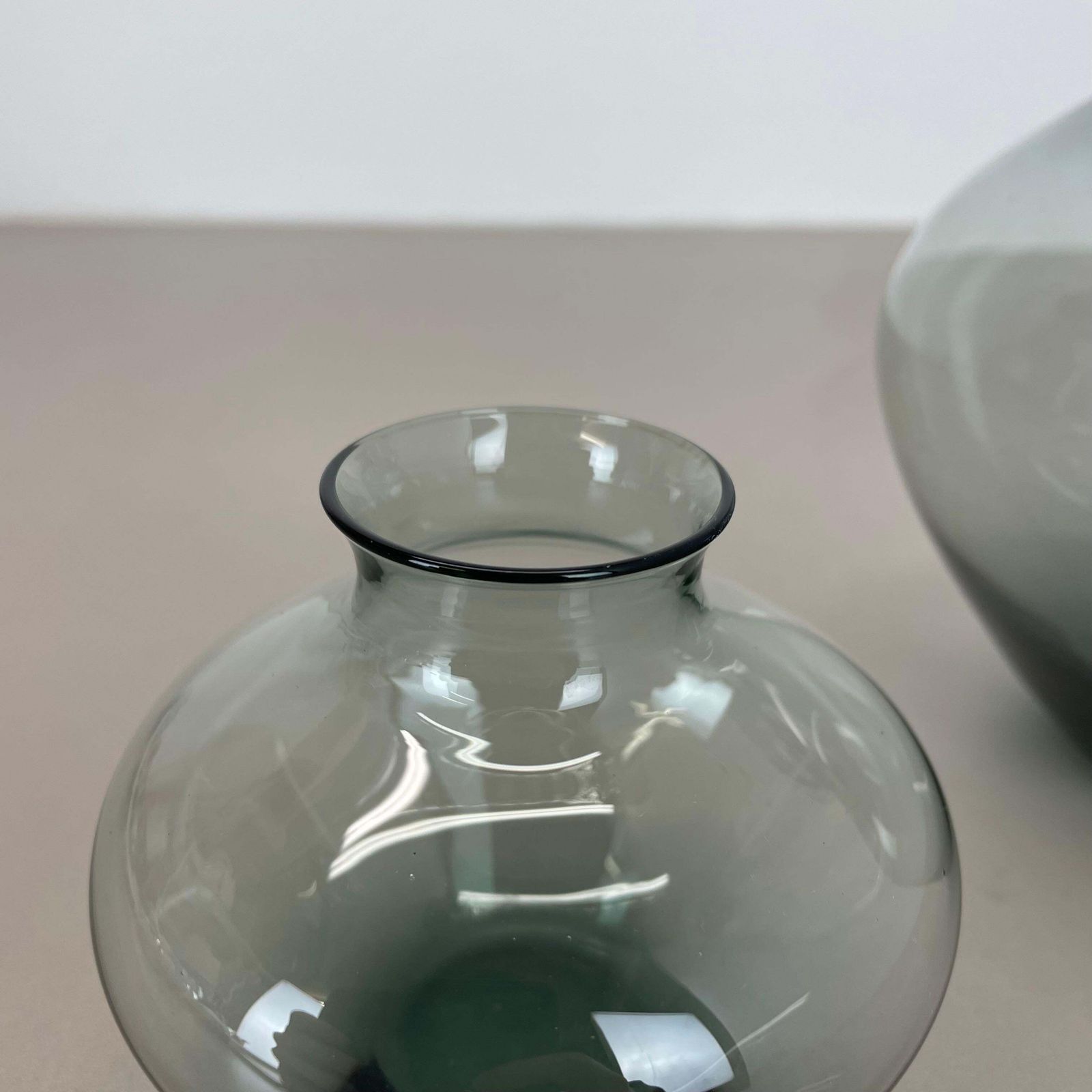 Set Of Two Heart Vases Turmaline By Wilhelm Wagenfeld For Wmf Germany, 1960s photo 487.0