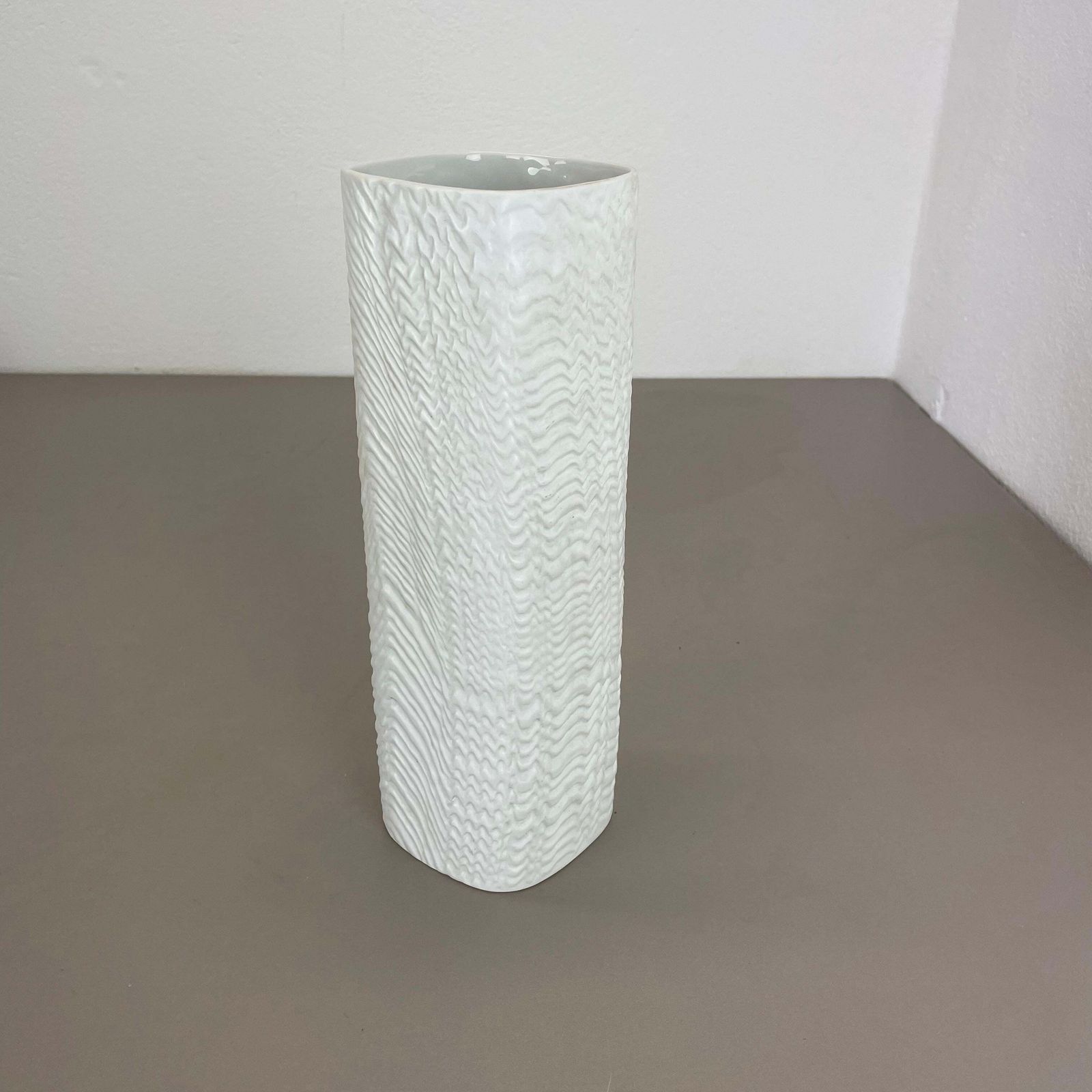Home Decor Large 30cm Op Art Vase Porcelain Vase By Martin Freyer For Rosenthal, Germany photo