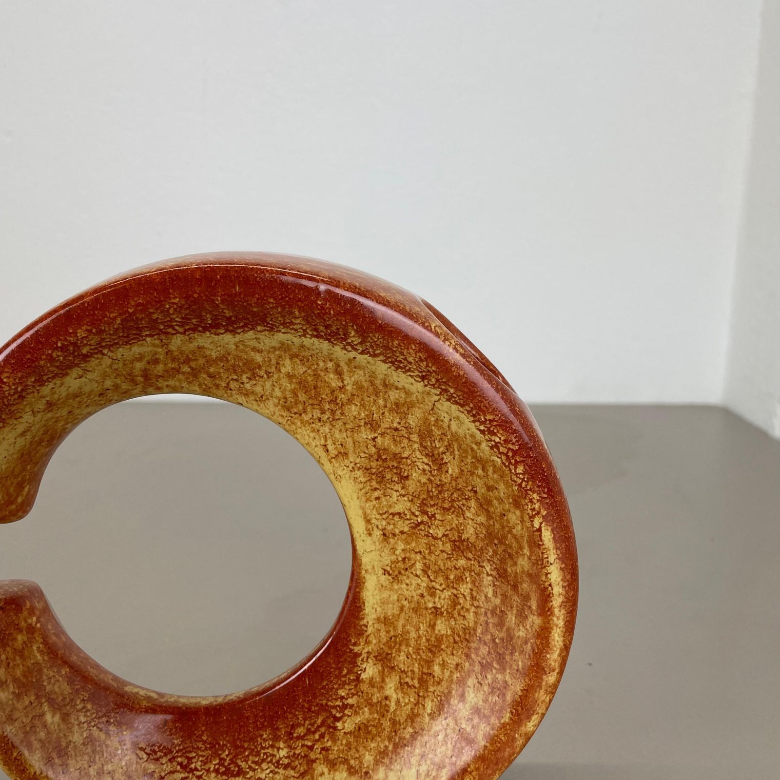 Unique Ceramic Studio Pottery Vase By Bertoncello Schiavon Ceramics, Italy 1970s photo 398.0