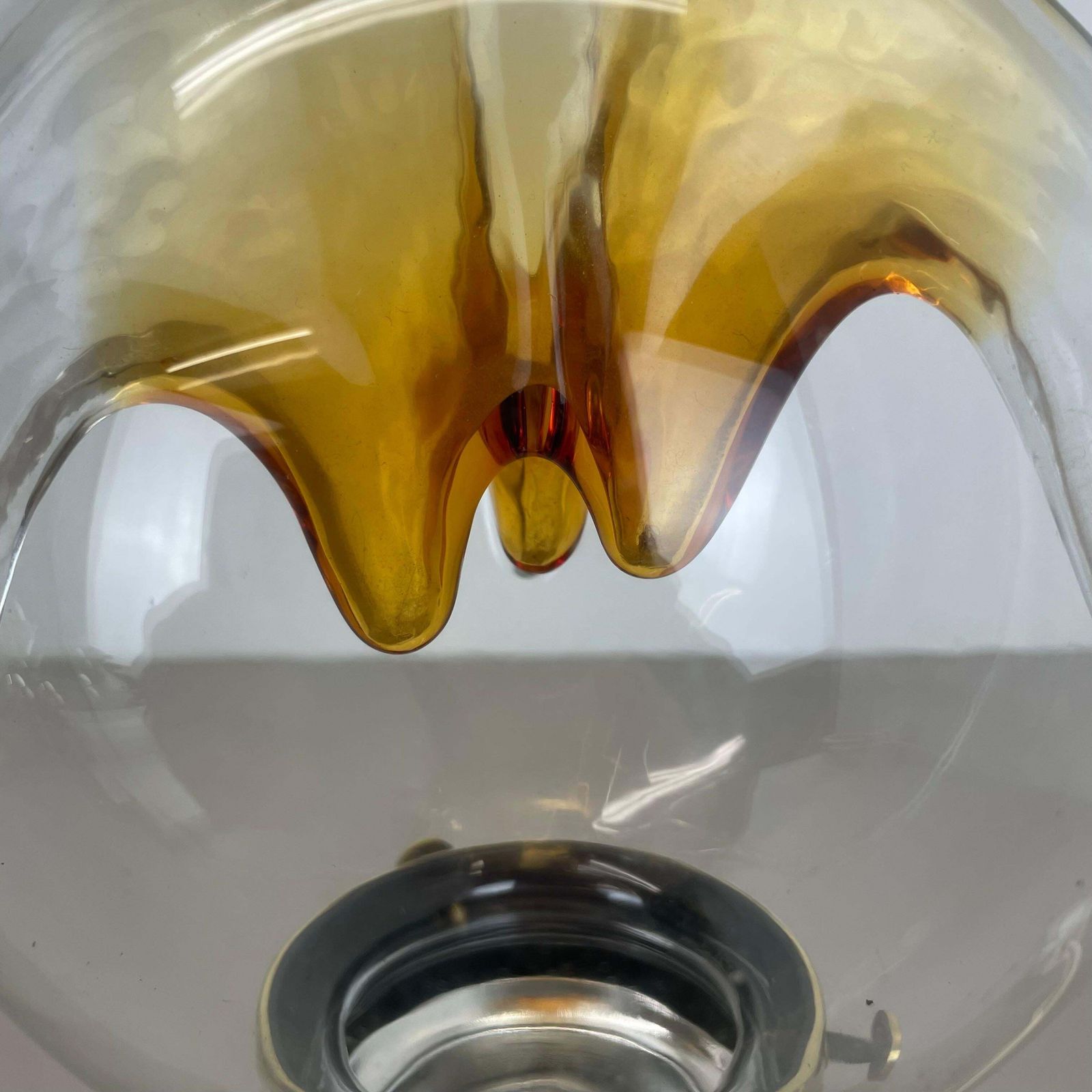 Modernist Toni Zuccheri Style Murano Table Light By Kaiser Leuchten Germany 1970 photo vintage