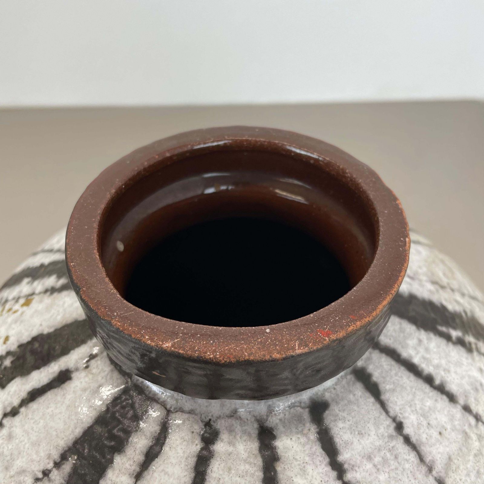 Home Decor Large 30cm Ceramic Brutalist Vase Fat Lava Carstens Tönnieshof, Germany, 1970s photo