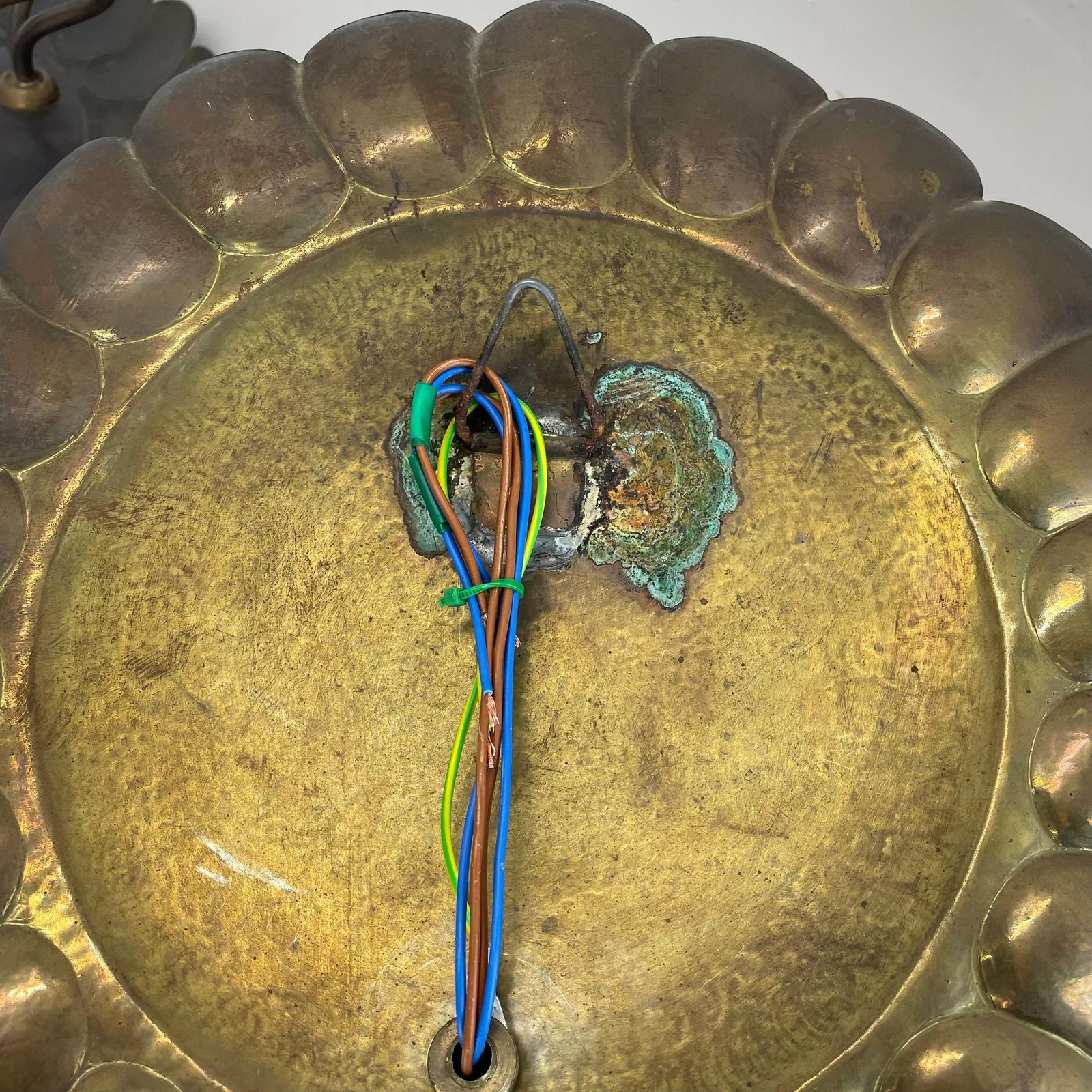 photo vintage Set Of 2 Brass 31cm Gio Ponti Style Theatre Wall Light Sconces, Italy, 1950s