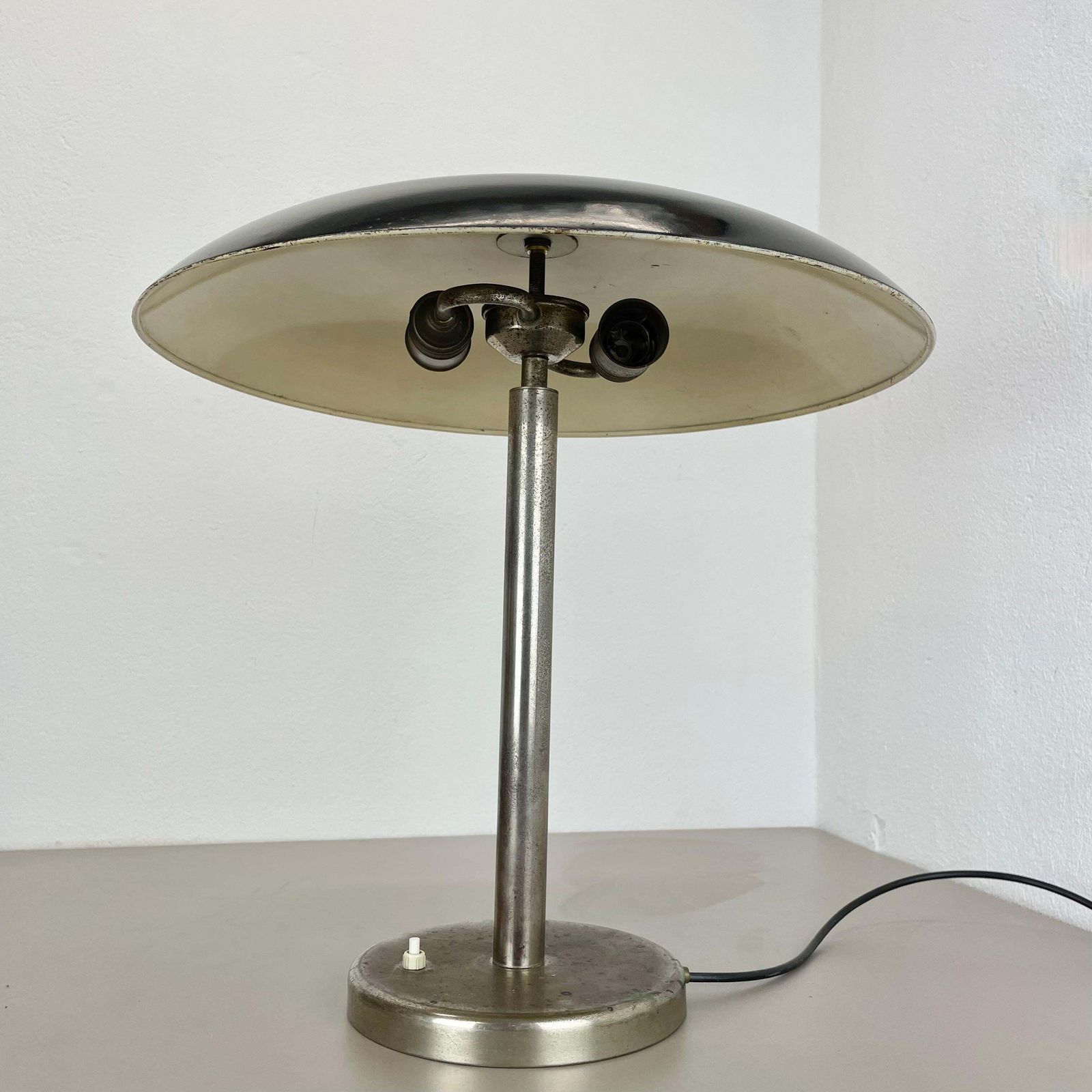 Black Kaiser Idell 6604 Bauhaus Desk Light By Christian Dell, Germany, 1930s photo for sale