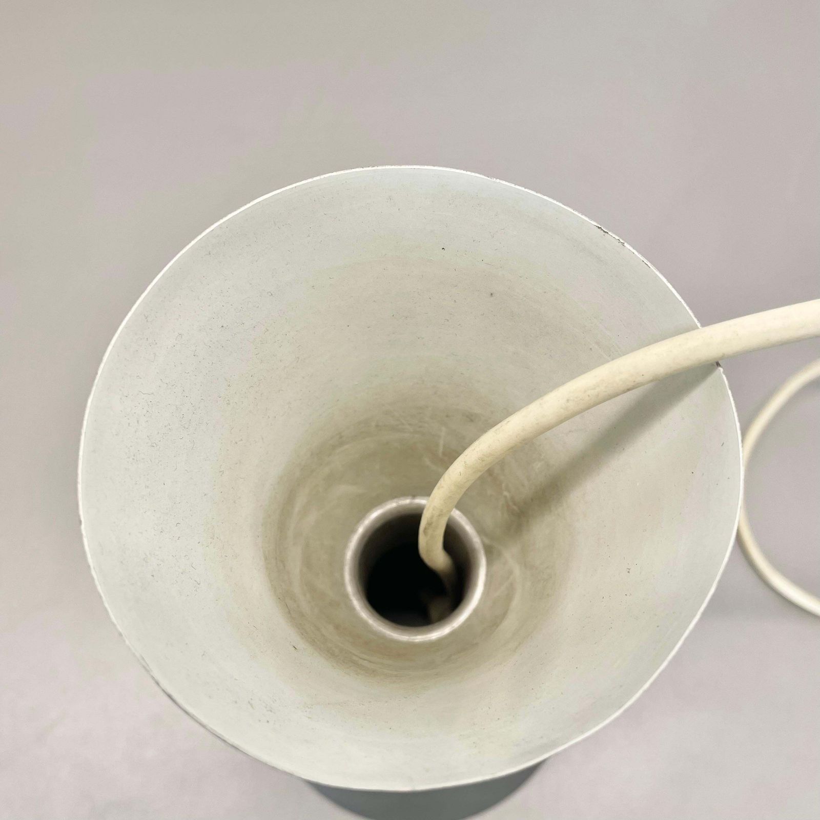 photo furniture Diabolo Stilnovo Style Grey Metal Hanging Light By Bag Turgi, Switzerland 1950