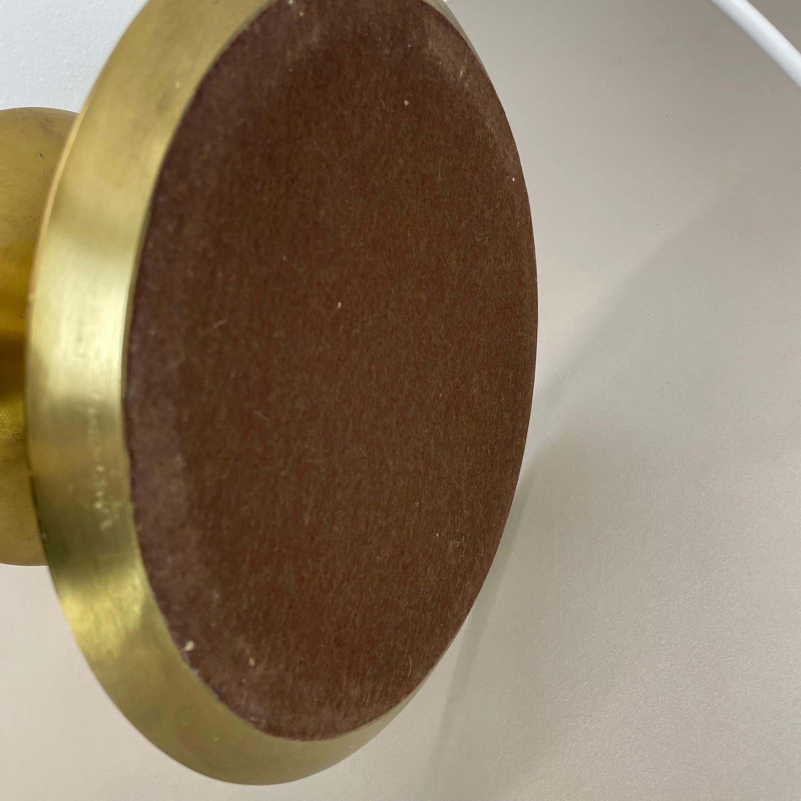 photo vintage Huge 44cm Hollywood Regency Stilnovo Style Brass Ball Table Light, Italy 1970s