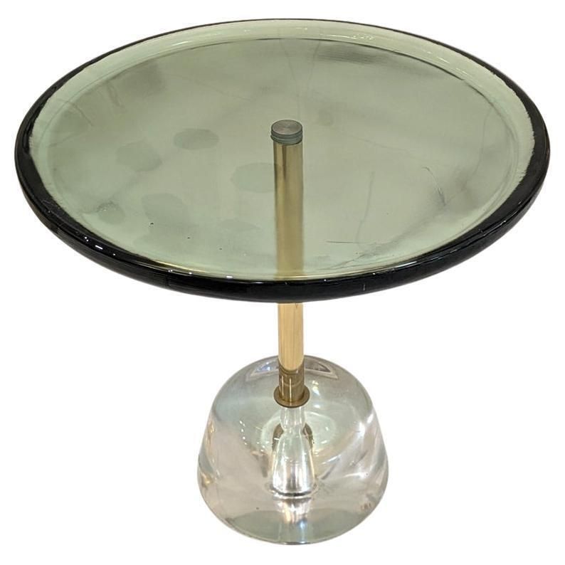 Small Glass Gueridon / End Table