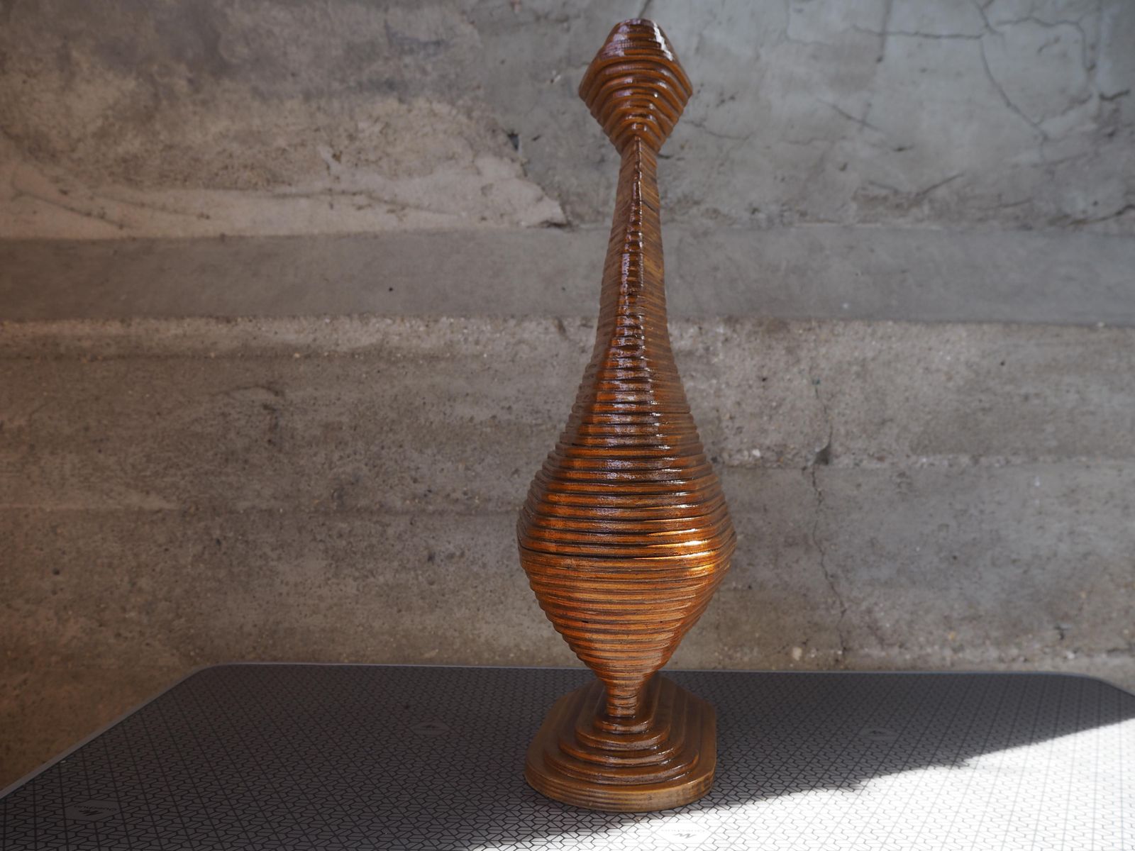Midcentury Wooden Vase, Europe, 1960s photo for sale