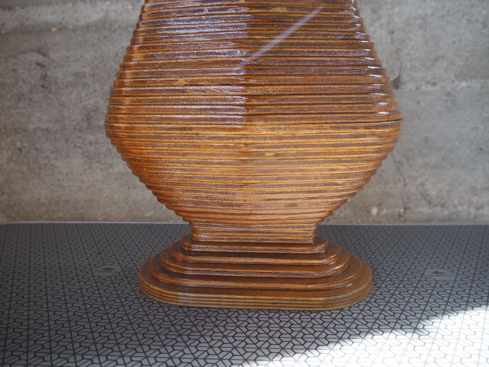 photo furniture Midcentury Wooden Vase, Europe, 1960s