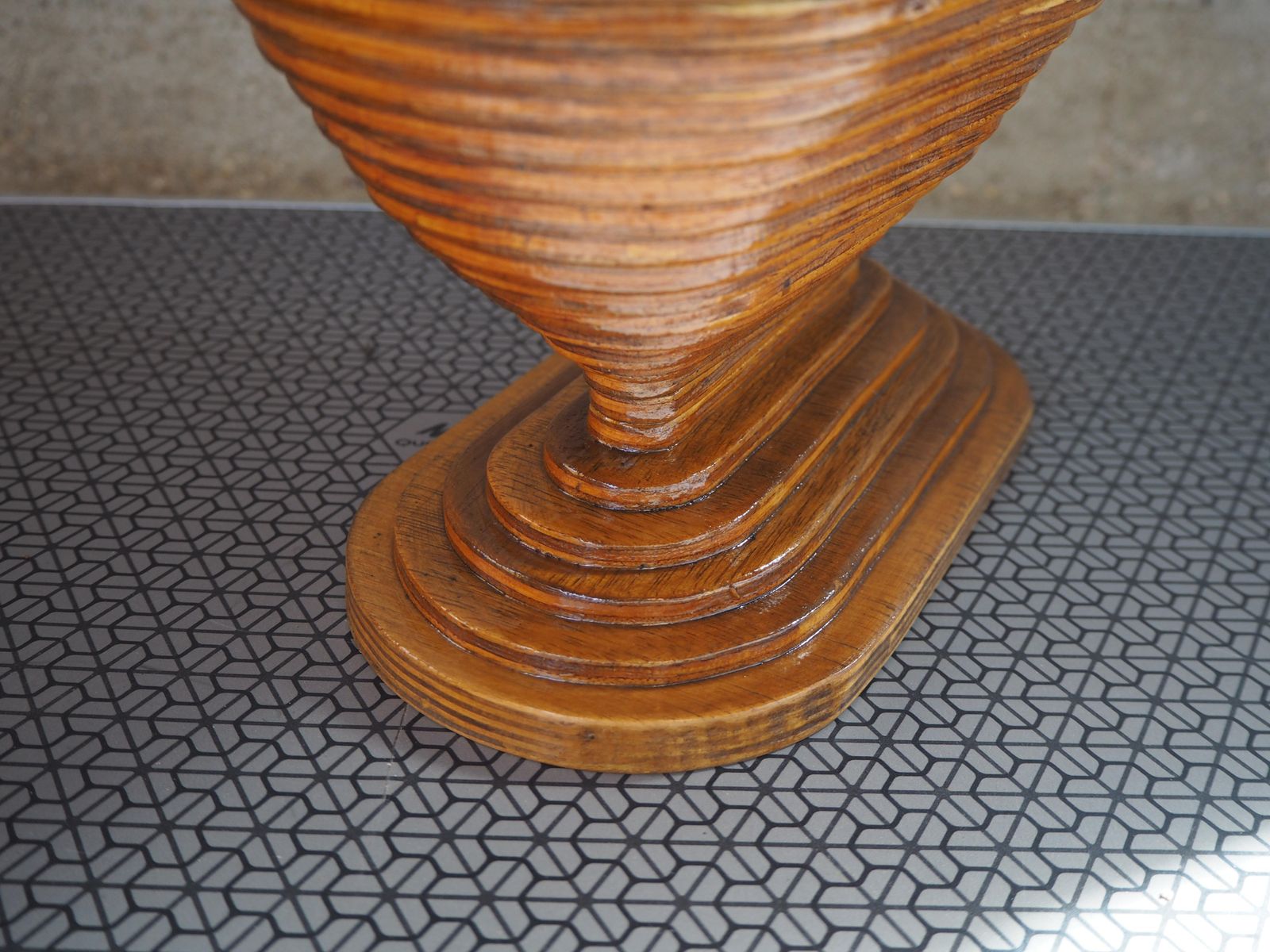 photo vintage Midcentury Wooden Vase, Europe, 1960s