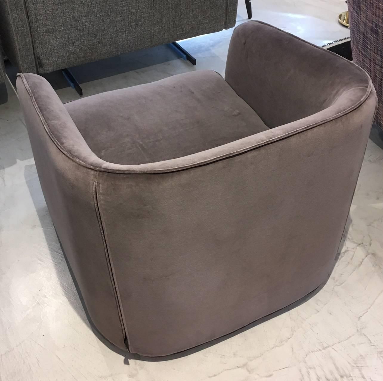 Purple Velvet Armchairs By Arketipo photo buy
